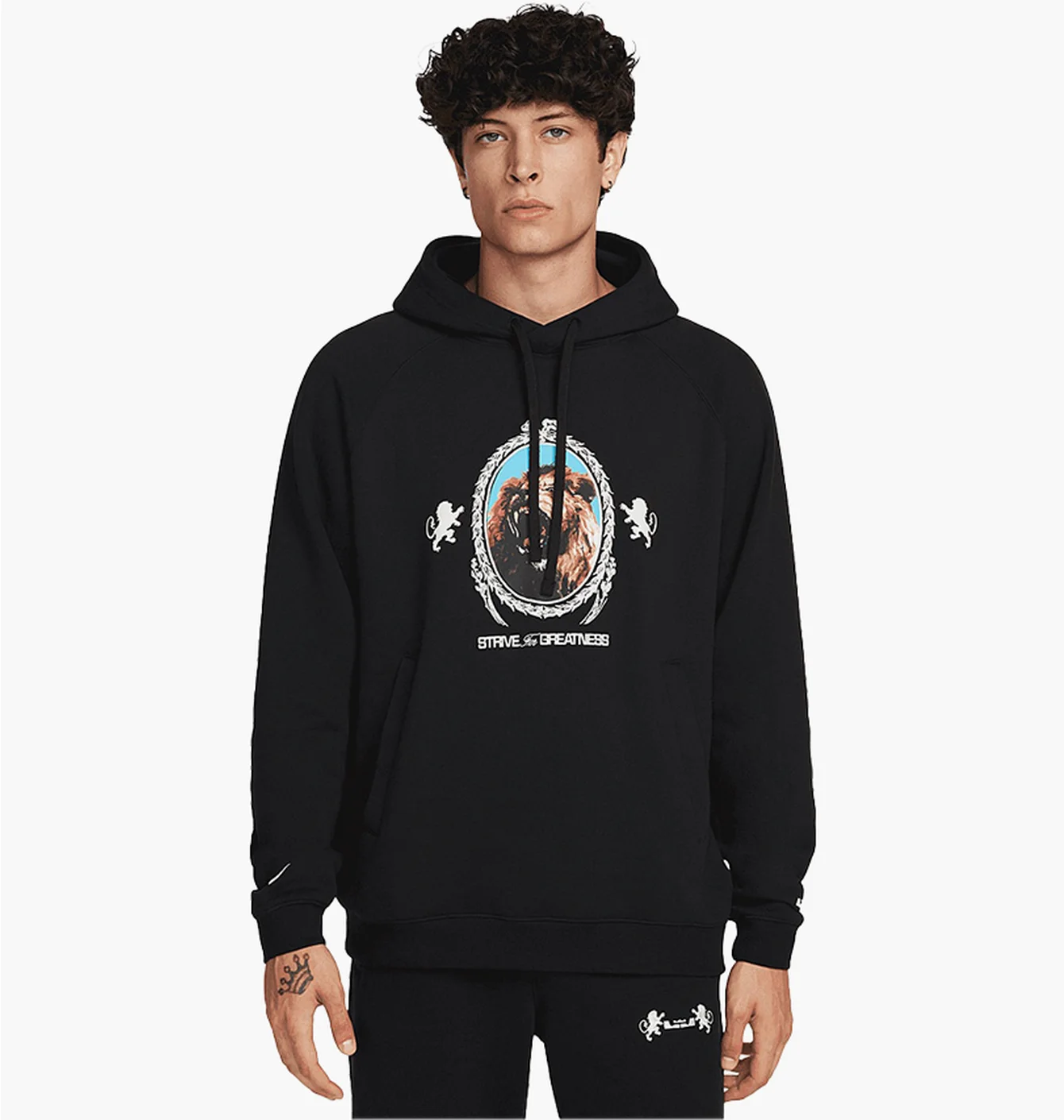 Худі чоловіче Nike Lebron James Brush Pull-Over Hoodie Black FB7123-010