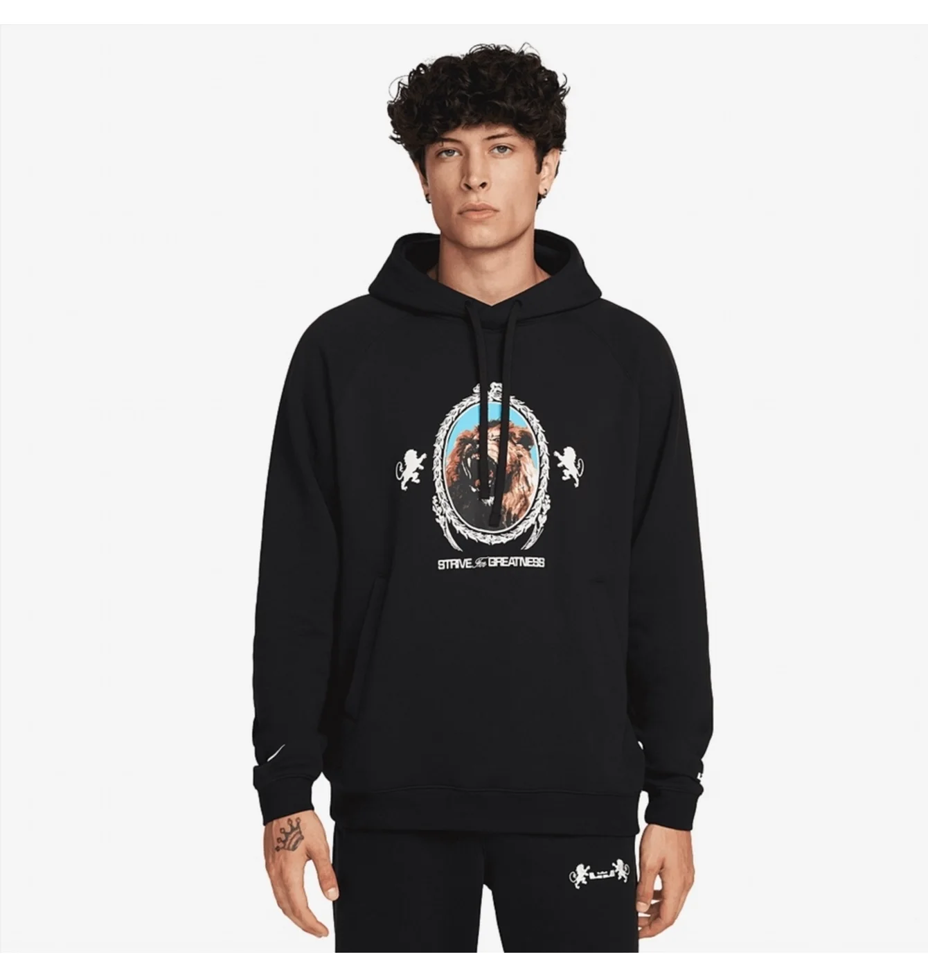 Худі чоловіче Nike Lebron James Brush Pull-Over Hoodie Black FB7123-010