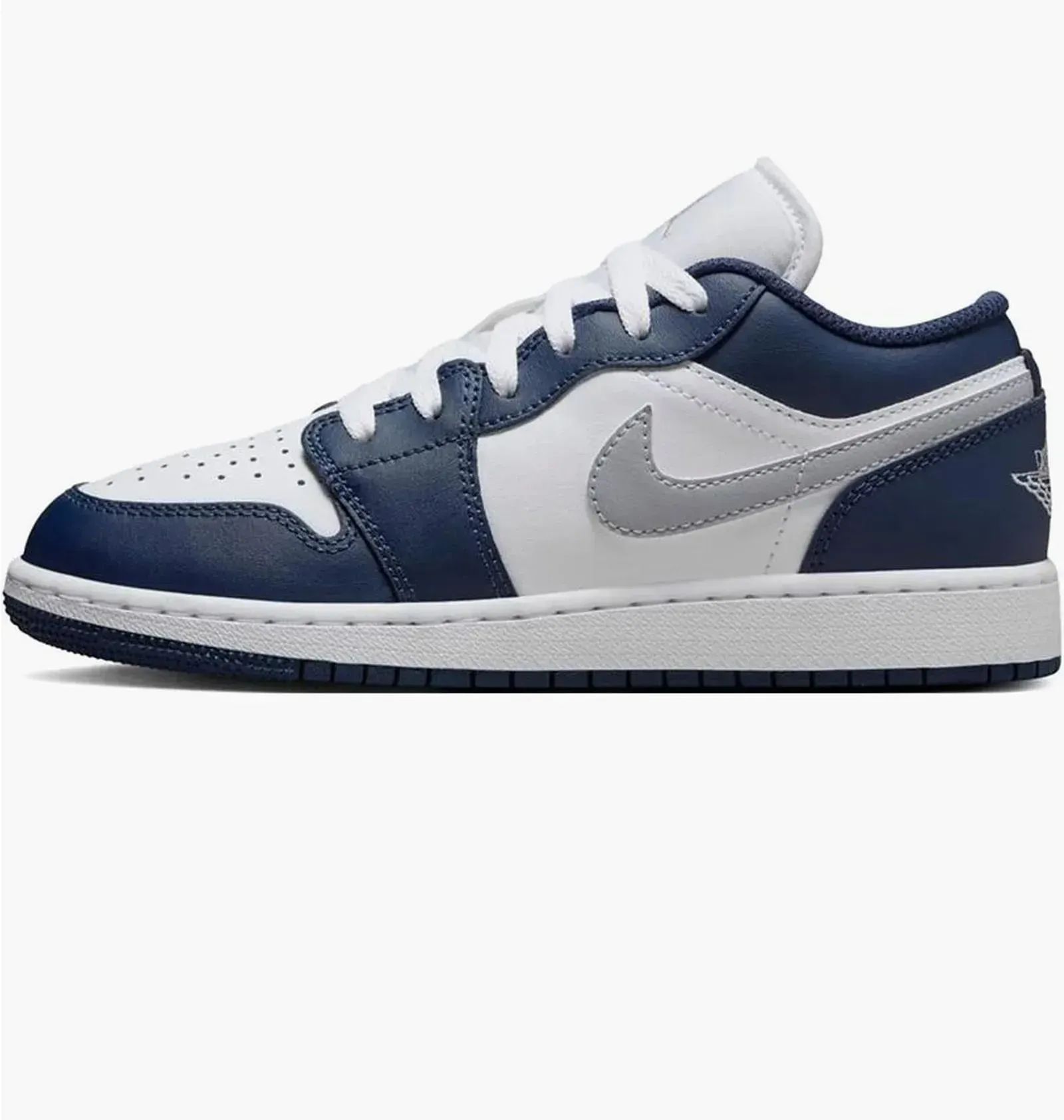 Кросівки дитячі Jordan 1 Low Gs White/Blue (553560-141)