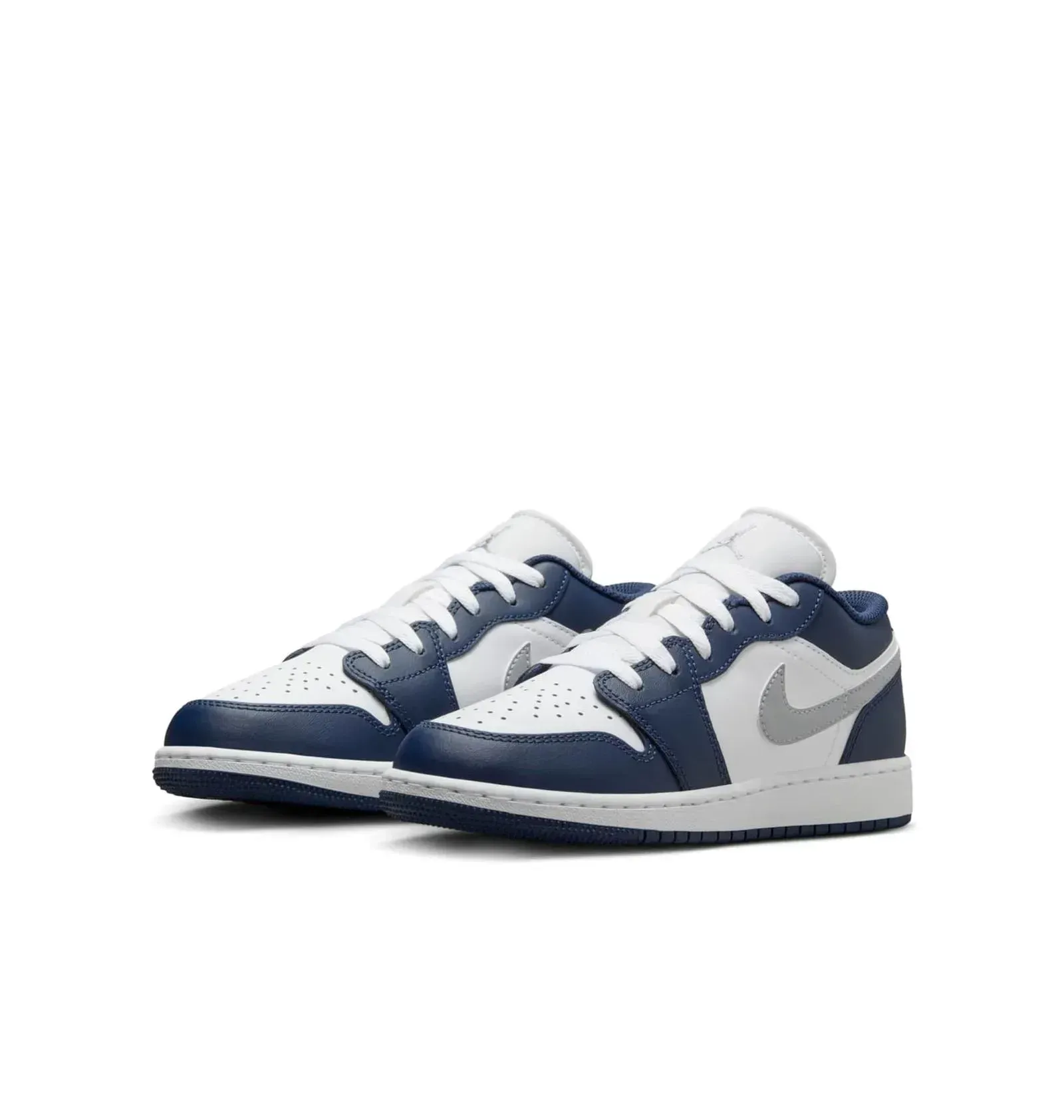 Кросівки дитячі Jordan 1 Low Gs White/Blue (553560-141)