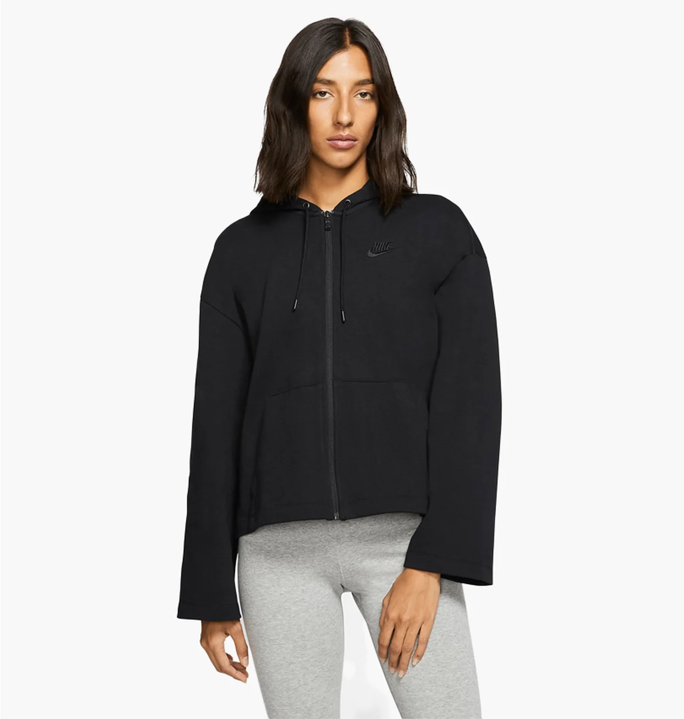 Толстовка жіноча Nike Sportswear WomenS Full-Zip Hoodie Black CJ3752-010
