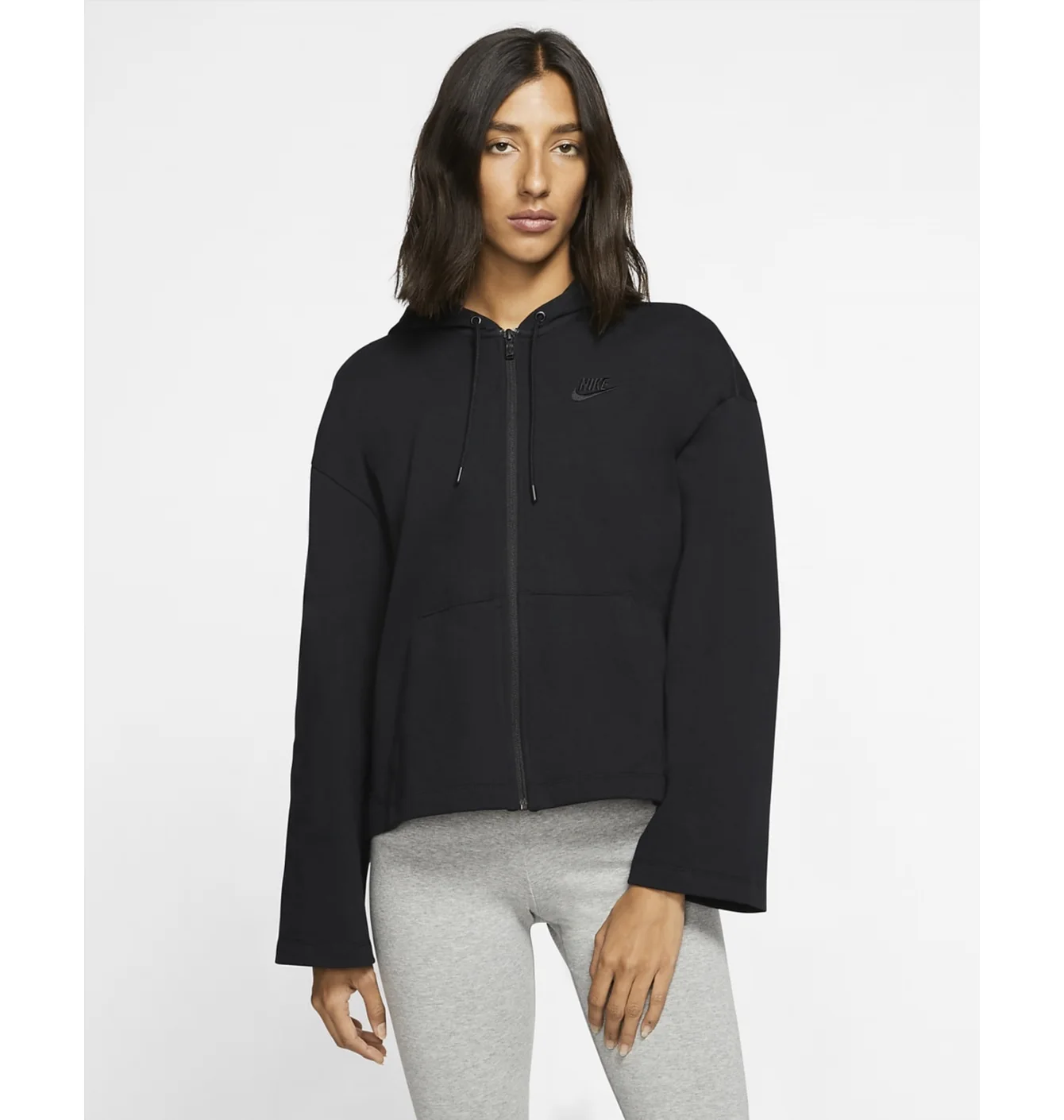 Толстовка жіноча Nike Sportswear WomenS Full-Zip Hoodie Black CJ3752-010