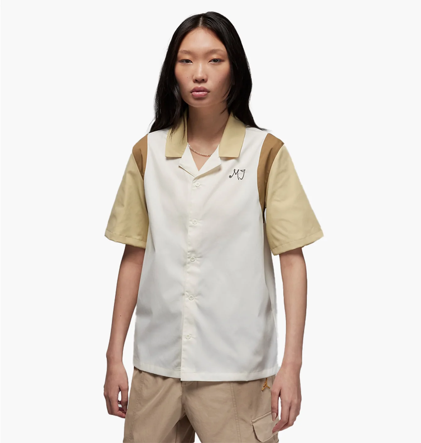 Сорочка жіноча Air Jordan WomenS Button-Up Shirt Beige DZ3340-133