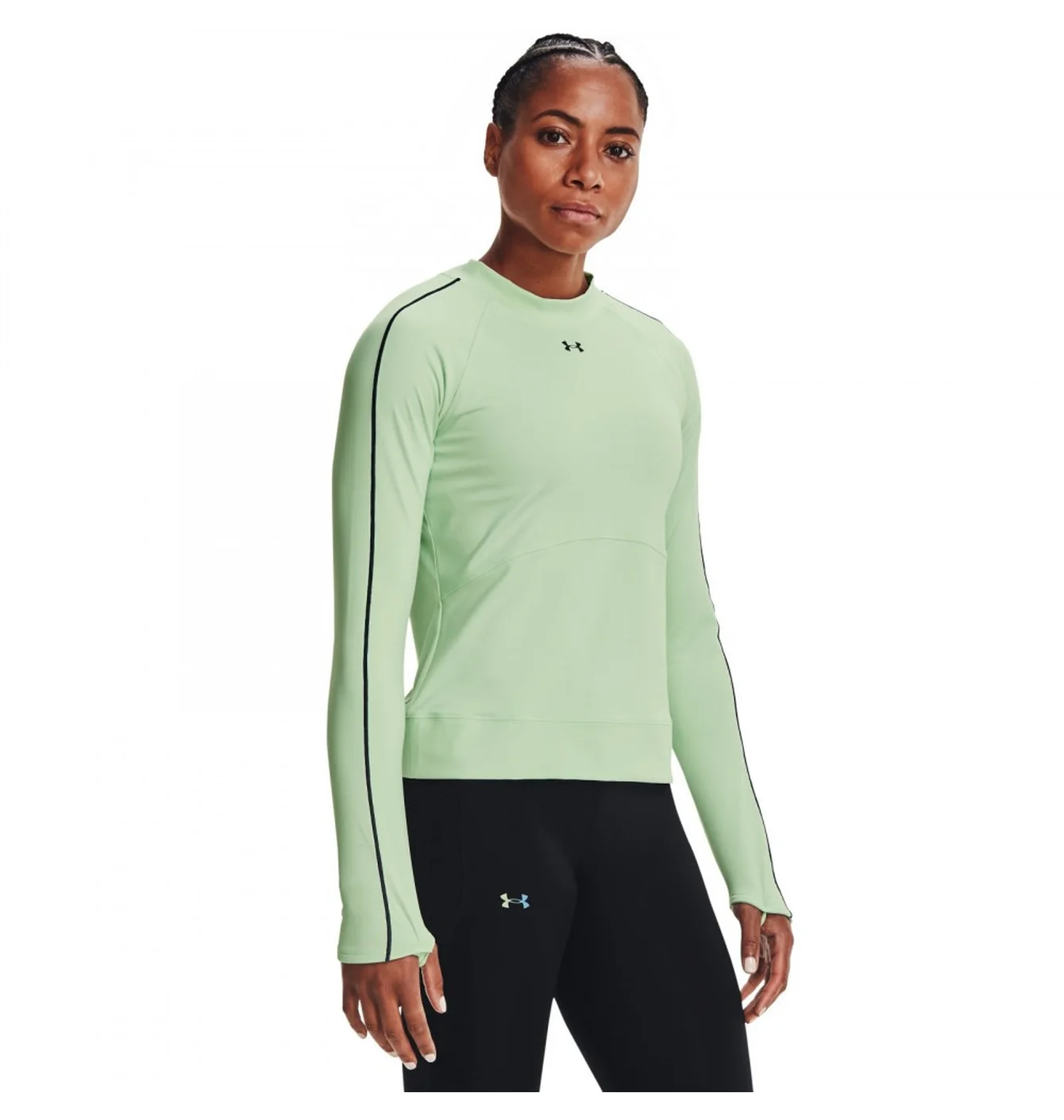 Лонгслів жіночий Under Armour Rush Cg Core Green 1365721-335