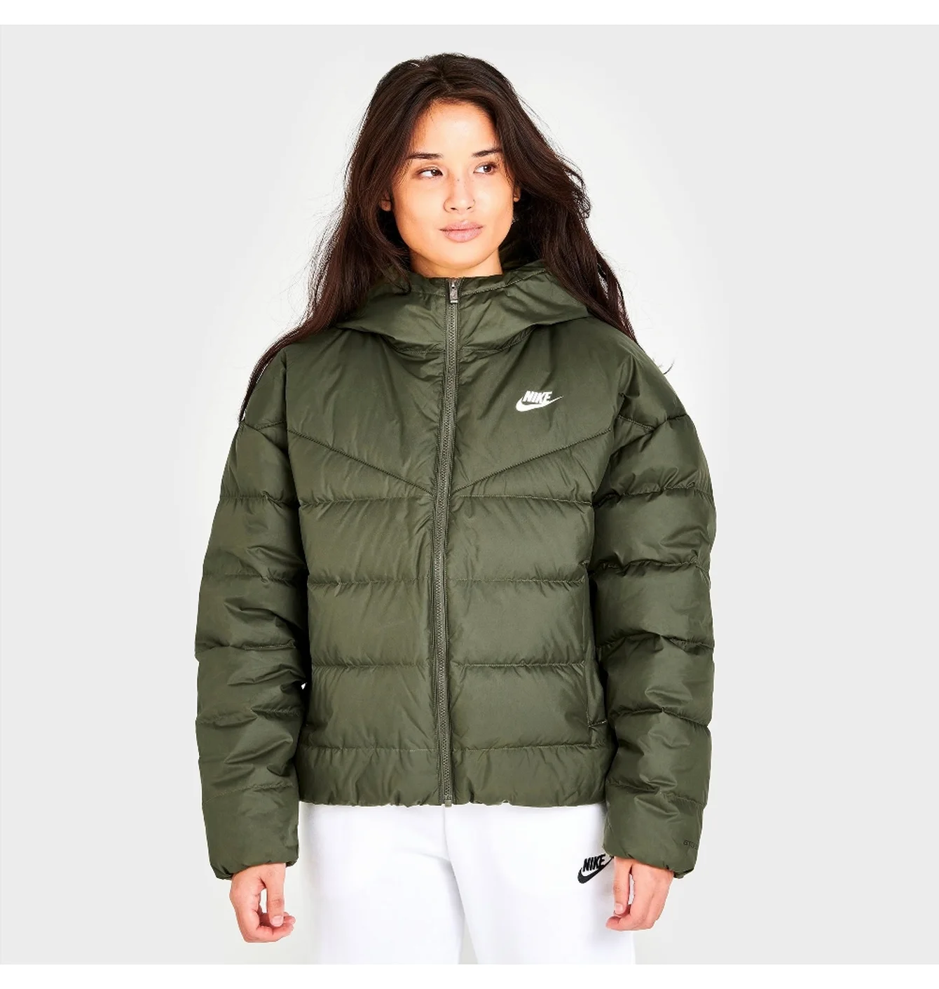 Куртка жіноча Nike Sportswear Storm-Fit Windrunner Down Hooded Jacket Green Dq5903-222