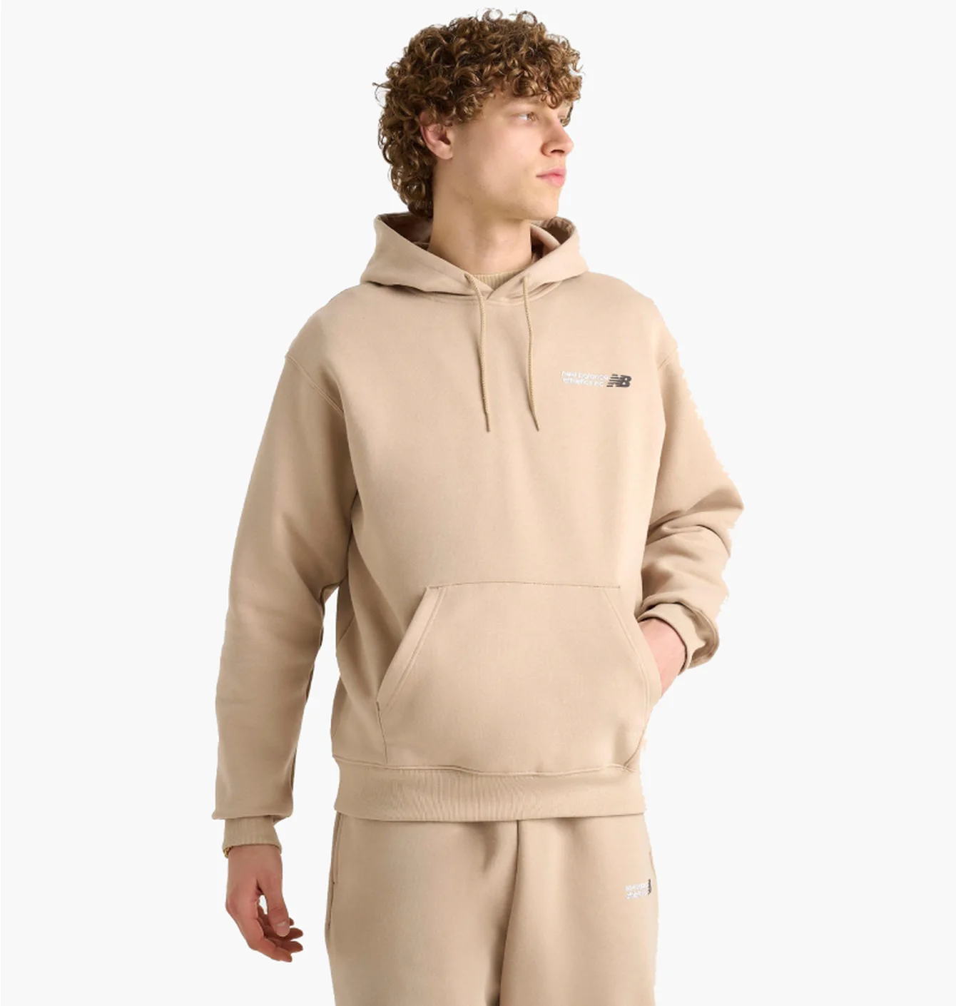 Худі чоловіче New Balance Tone Logo Beige MT51770-263