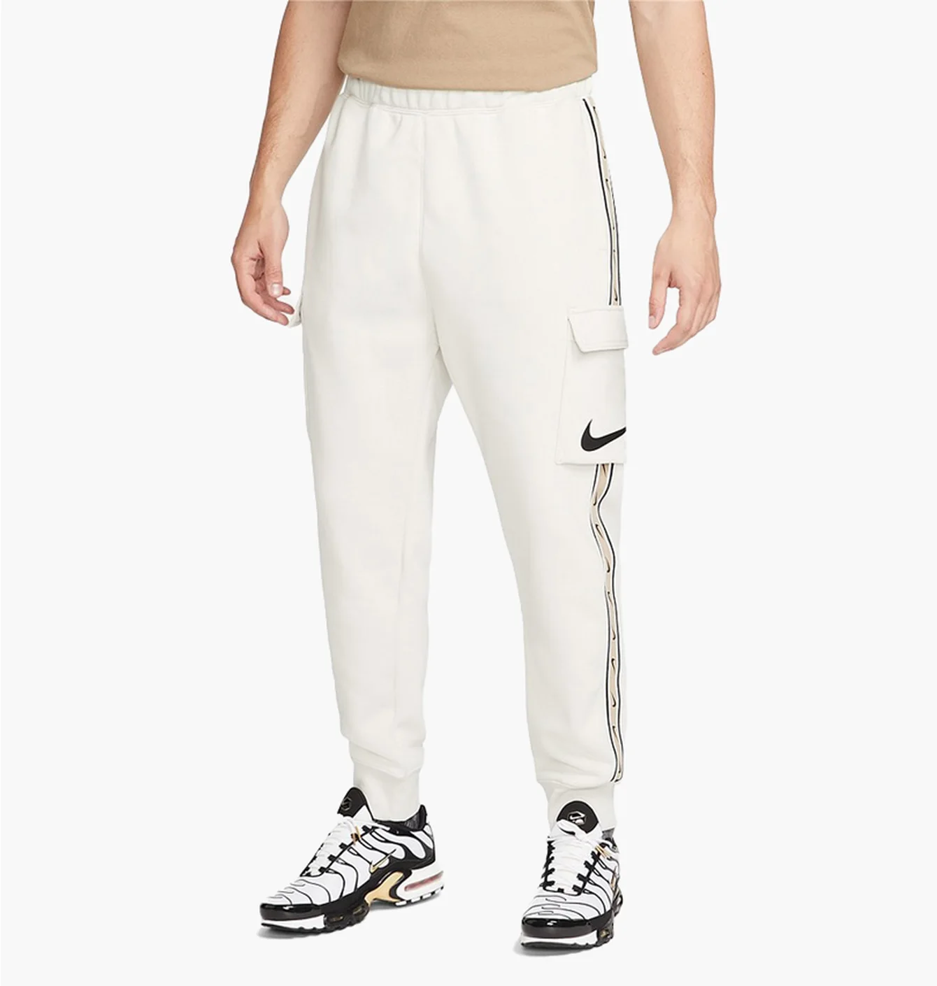 Штани чоловічі Nike Sportswear Repeat Fleece Cargo Pants White Dx2030-072