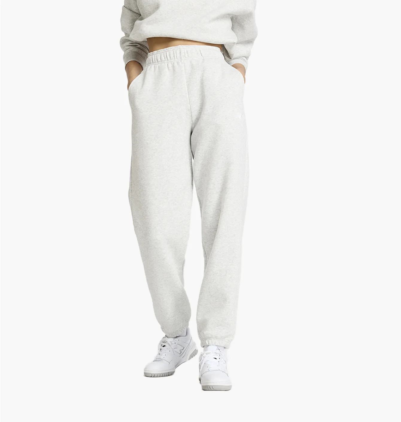 Штани жіночі New Balance Sport Essentials Fleece White WP41502AHH