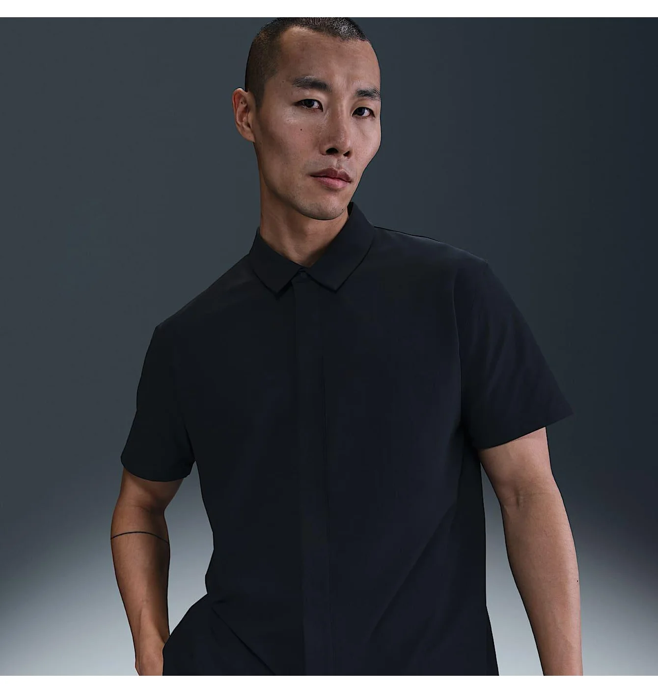 Сорочка чоловіча Nike Nk Df 24.7 Ps Ss Button Down Black HQ6958-010