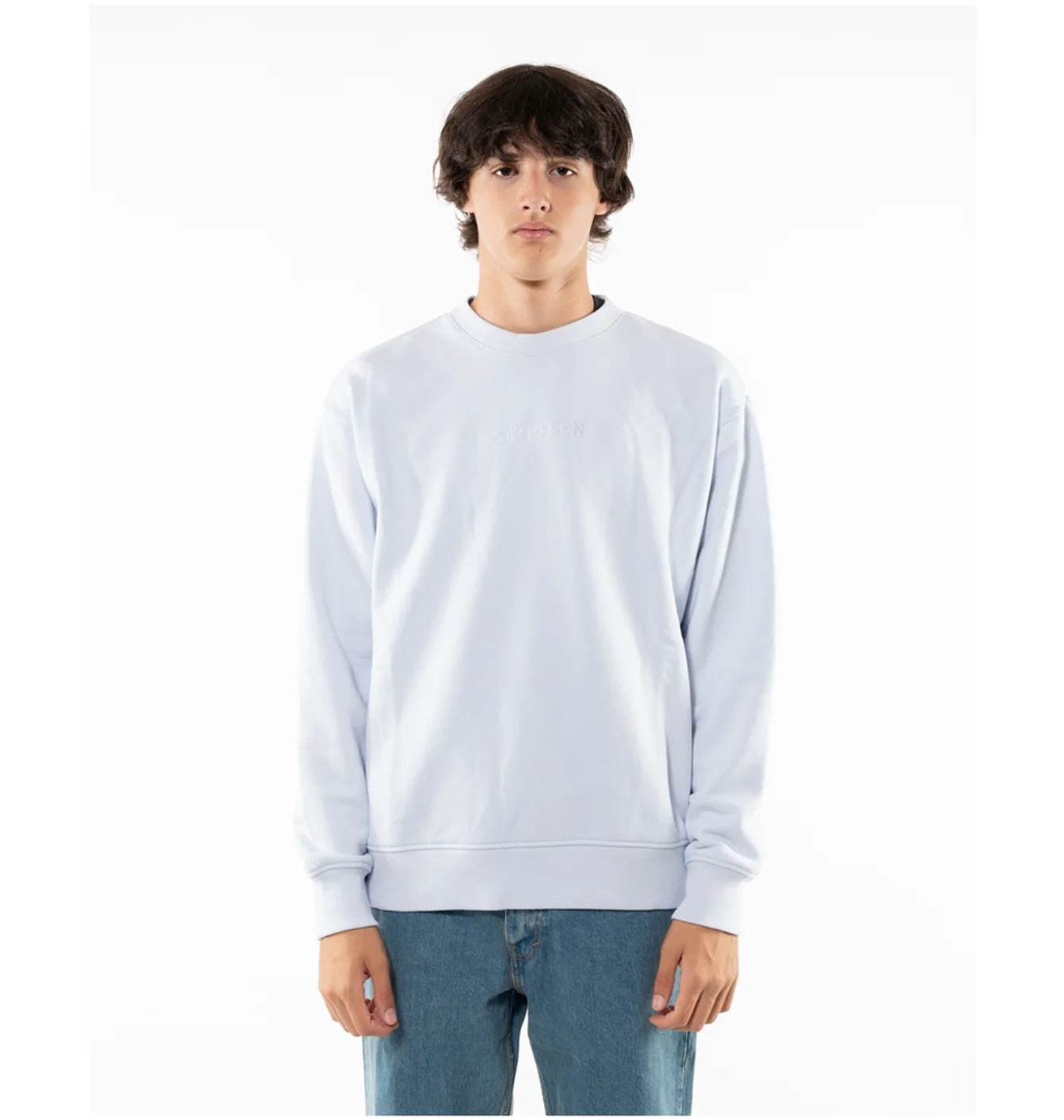 Лонгслів чоловічий Air Jordan Wordmark Crewneck White FZ3950-085