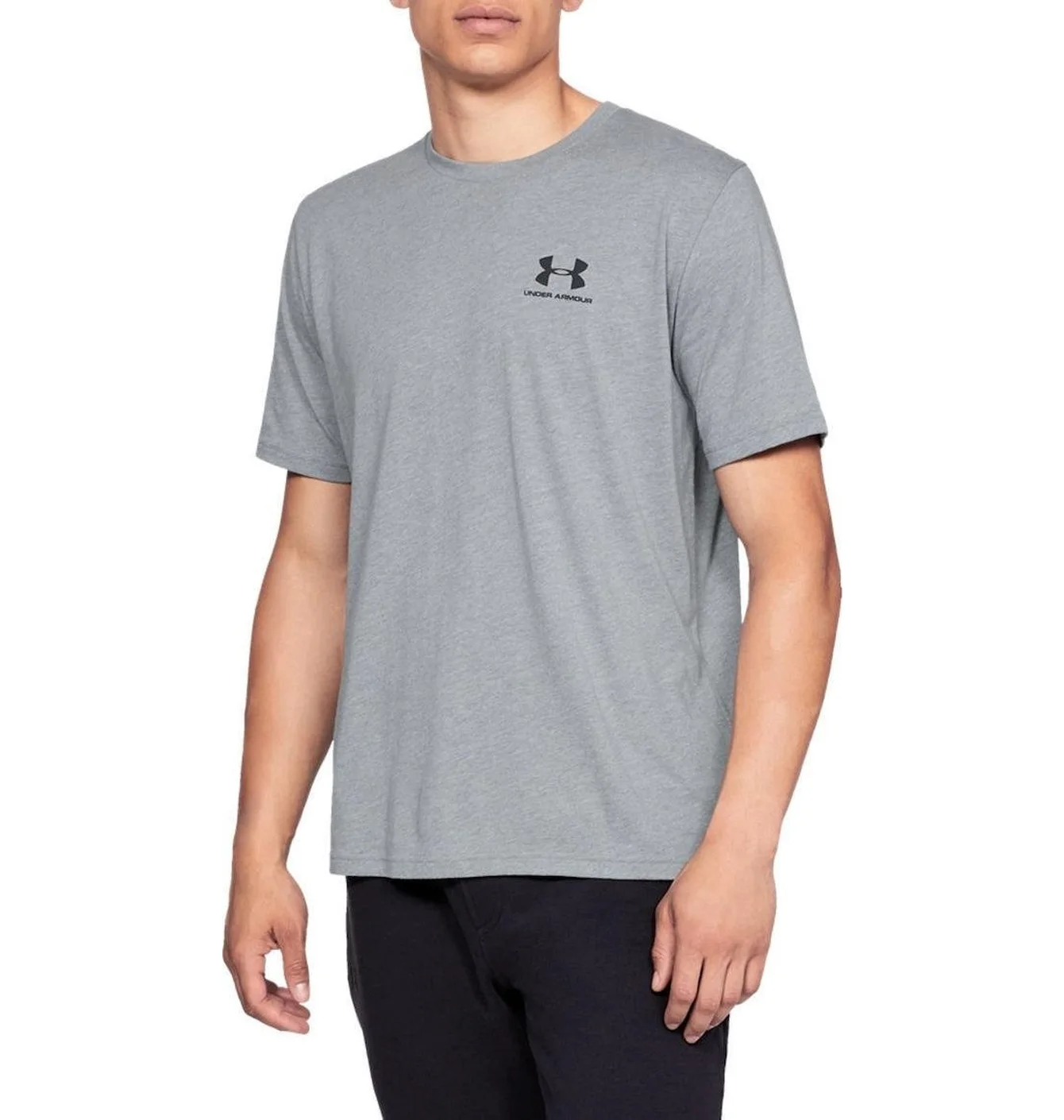 Футболка чоловіча Under Armour Sportstyle Lc Ss Grey 1326799-036