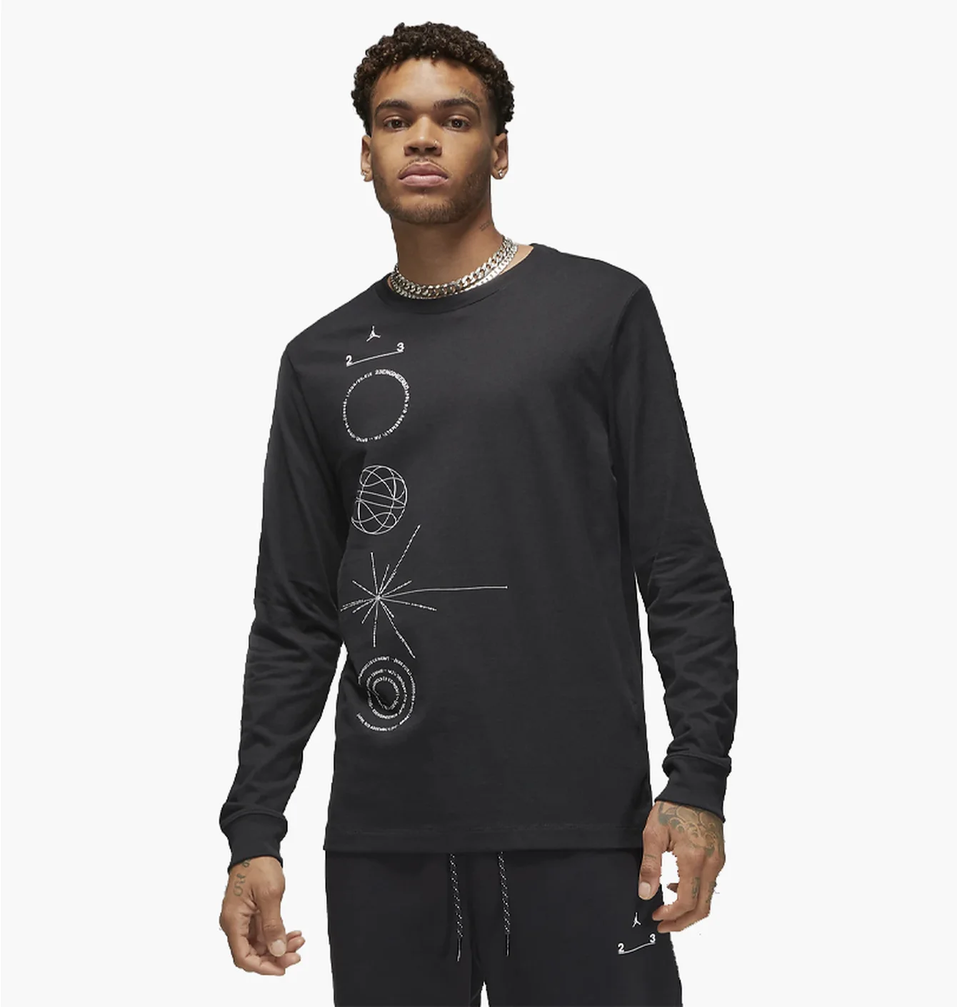 Лонгслів чоловічий Air Jordan Engineered Long-Sleeve Black Dq7370-010