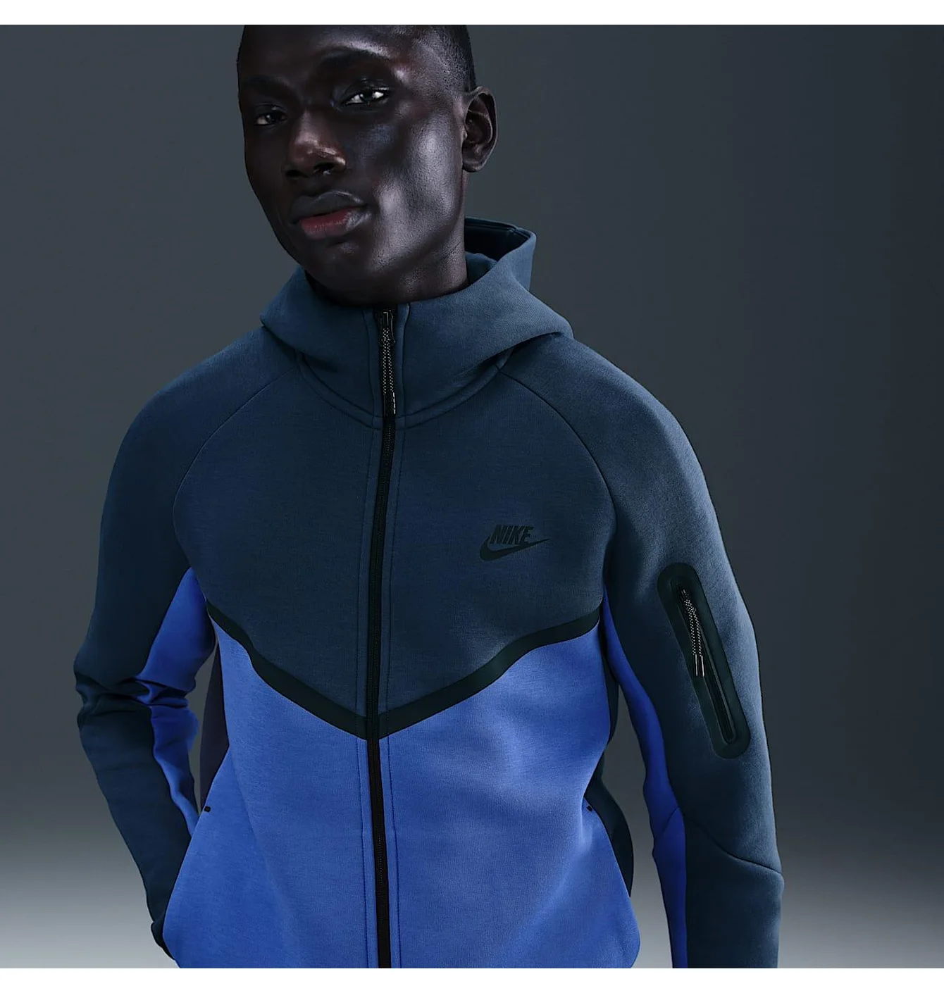 Толстовка чоловіча Nike Tech Fleece Windrunner Blue HV0949-438