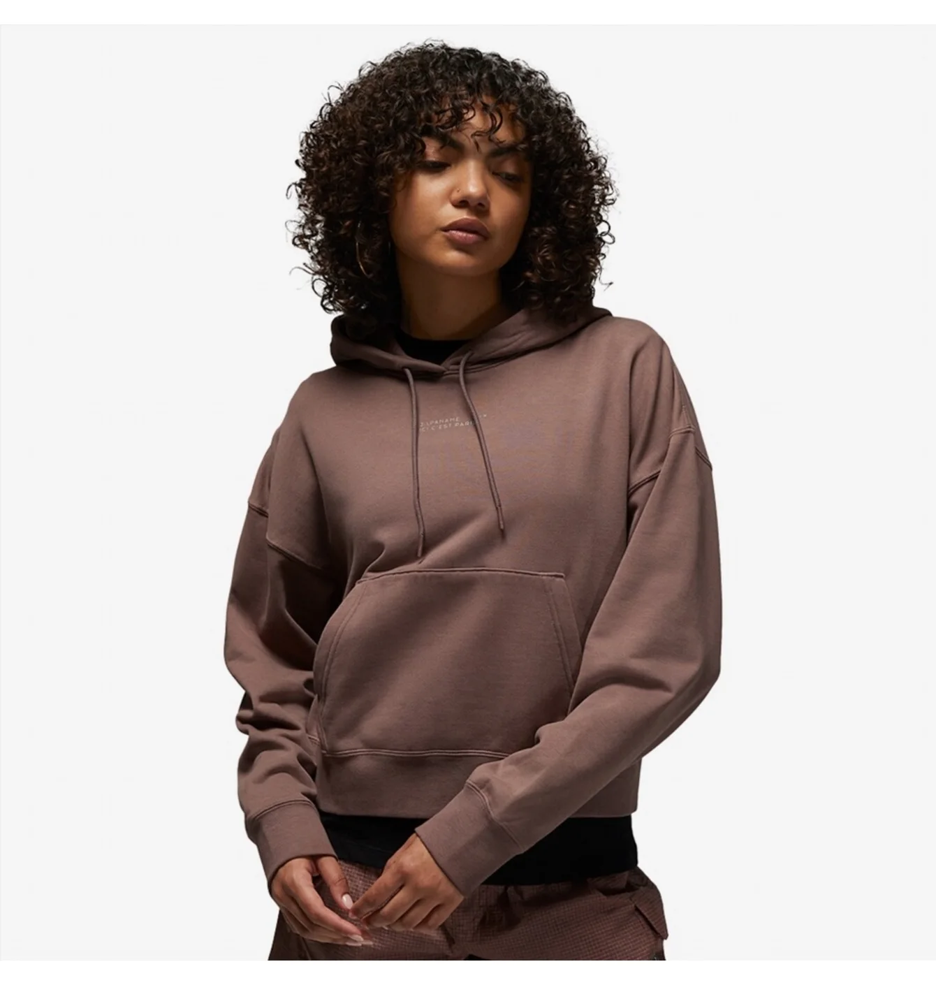 Худі жіноче Air Jordan X Paris Saint-Germain Fleece Hoodie Brown DN3346-291
