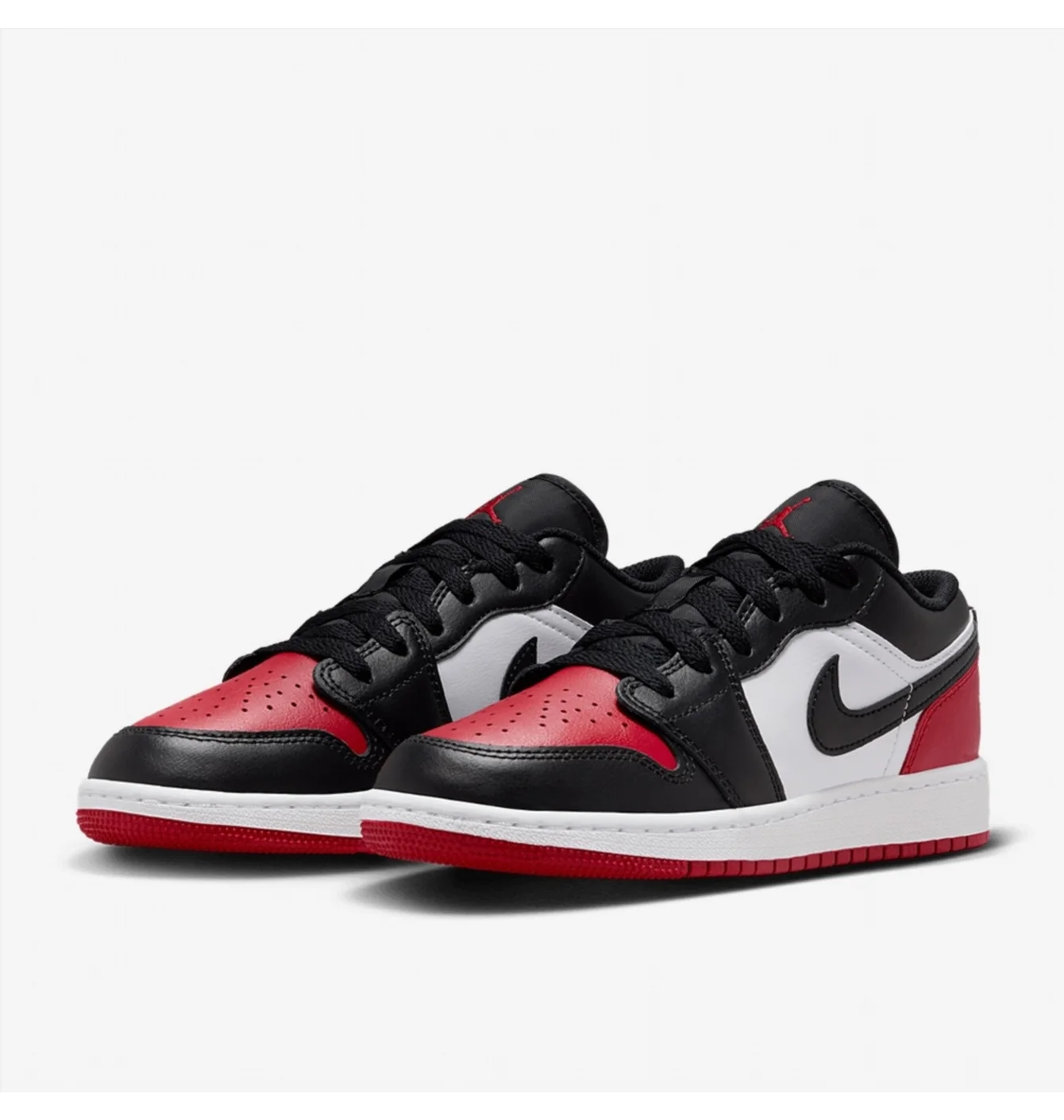 Кросівки дитячі Air Jordan 1 Low Older White/Red 553560-161