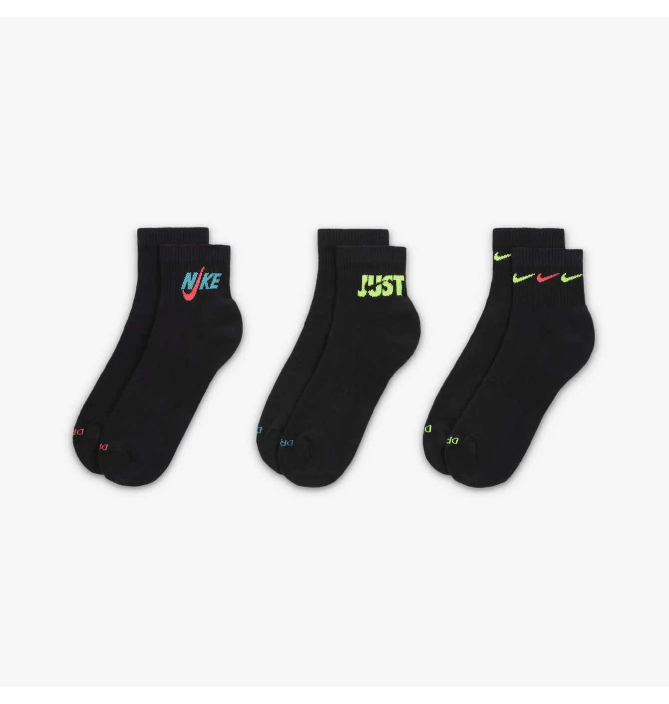 Шкарпетки унісекс Nike Everyday Plus Cushioned Black (3 пари) DH3827-910