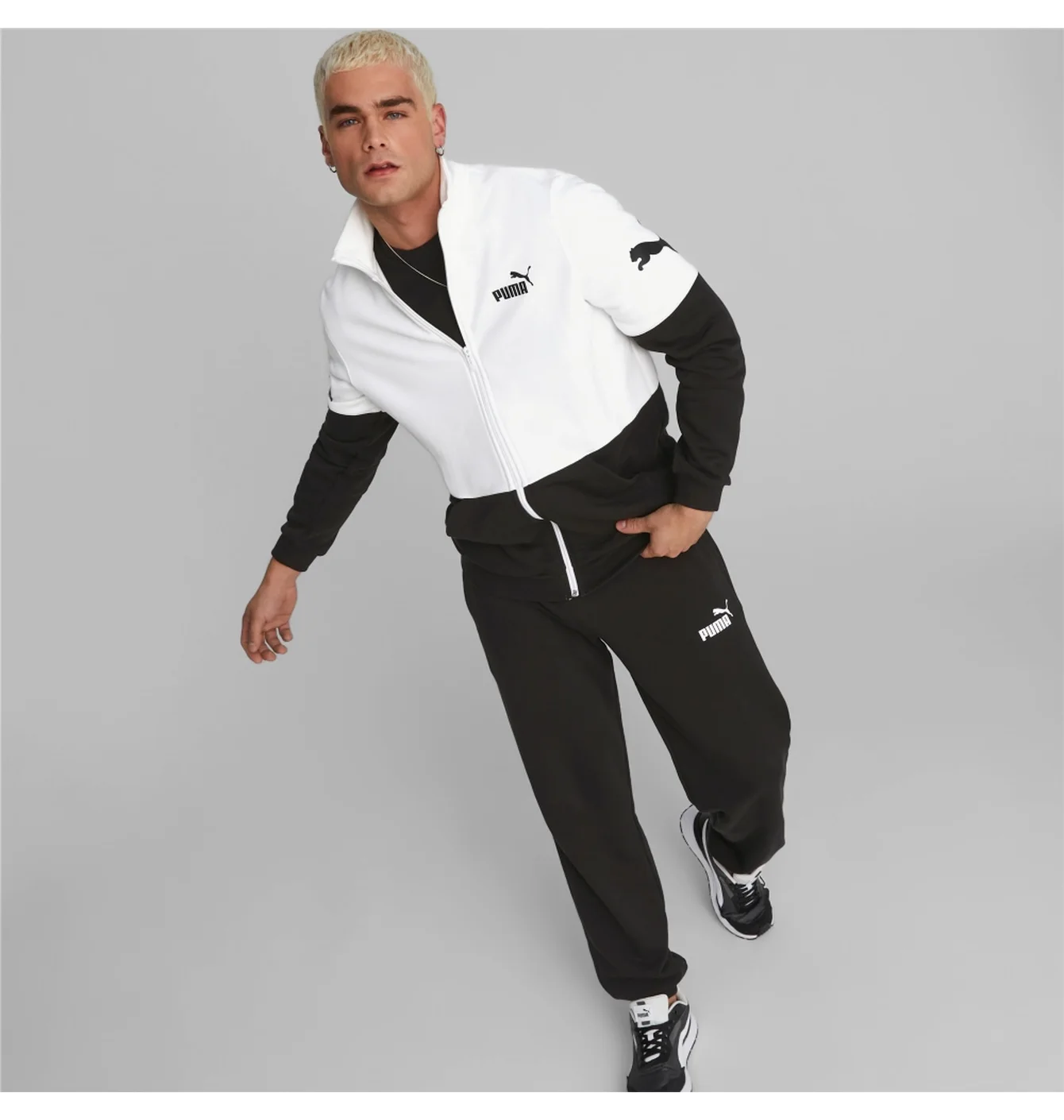 Спортивний костюм чоловічий Puma Power White/Black 673310-01