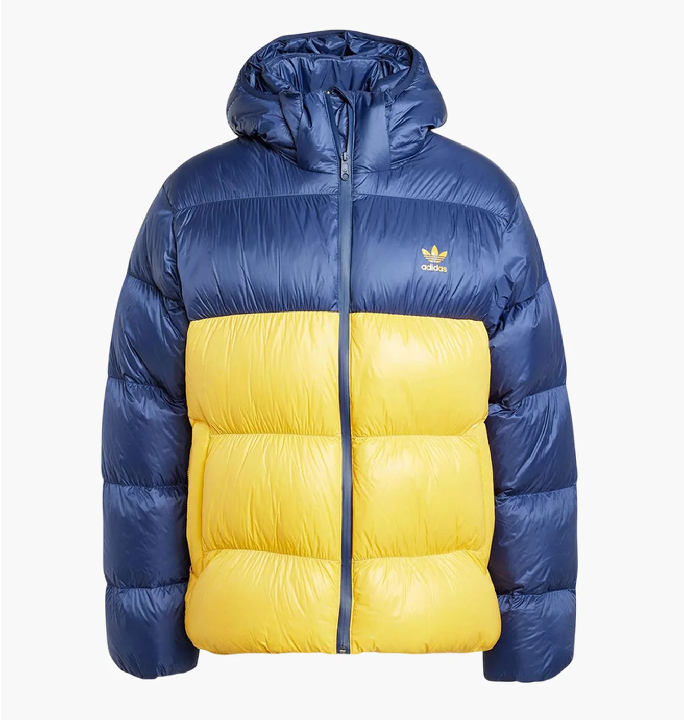 Куртка чоловіча Adidas Adicolor Down Regen Blue/Yellow IW3451