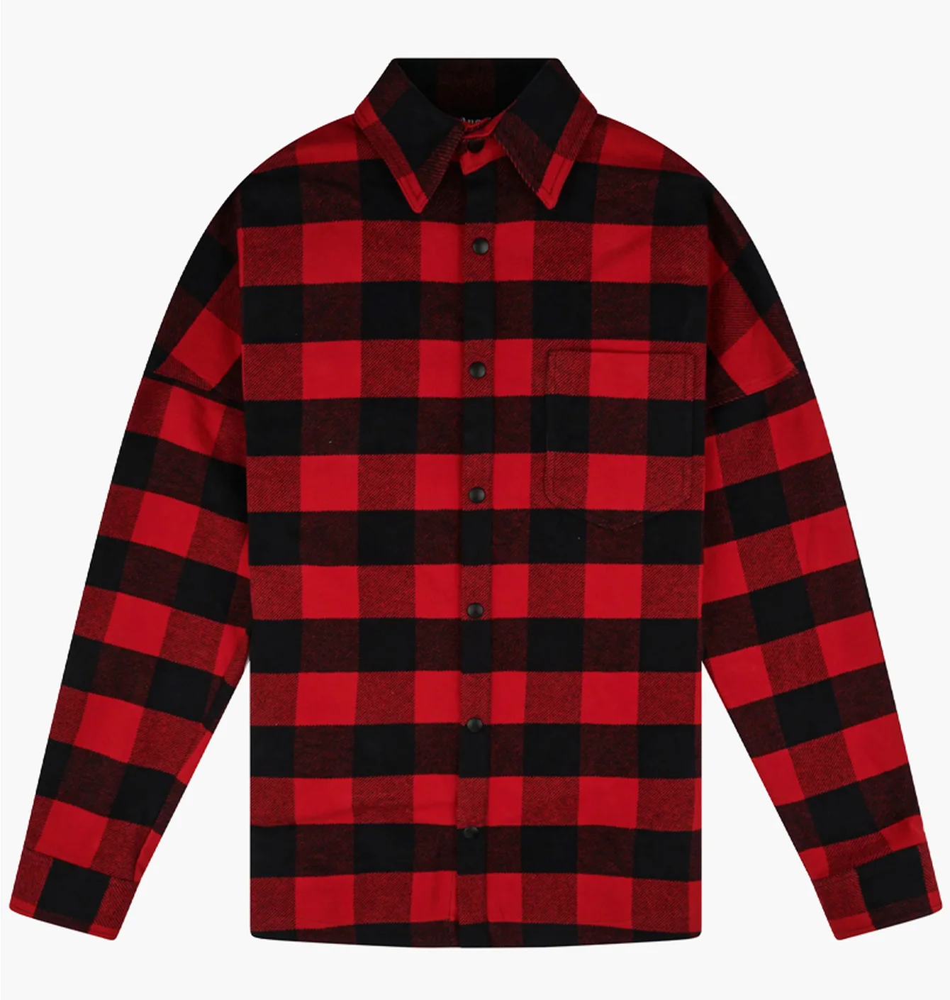 Сорочка чоловіча Palm Angels Classic Logo Overshirt Red/Black PMGA024C99FAB0012501