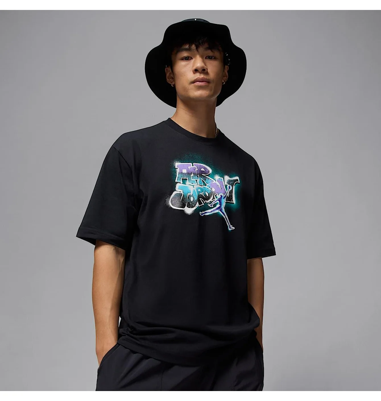 Футболка чоловіча Air Jordan Aj5 Tee Black IQ6557-010