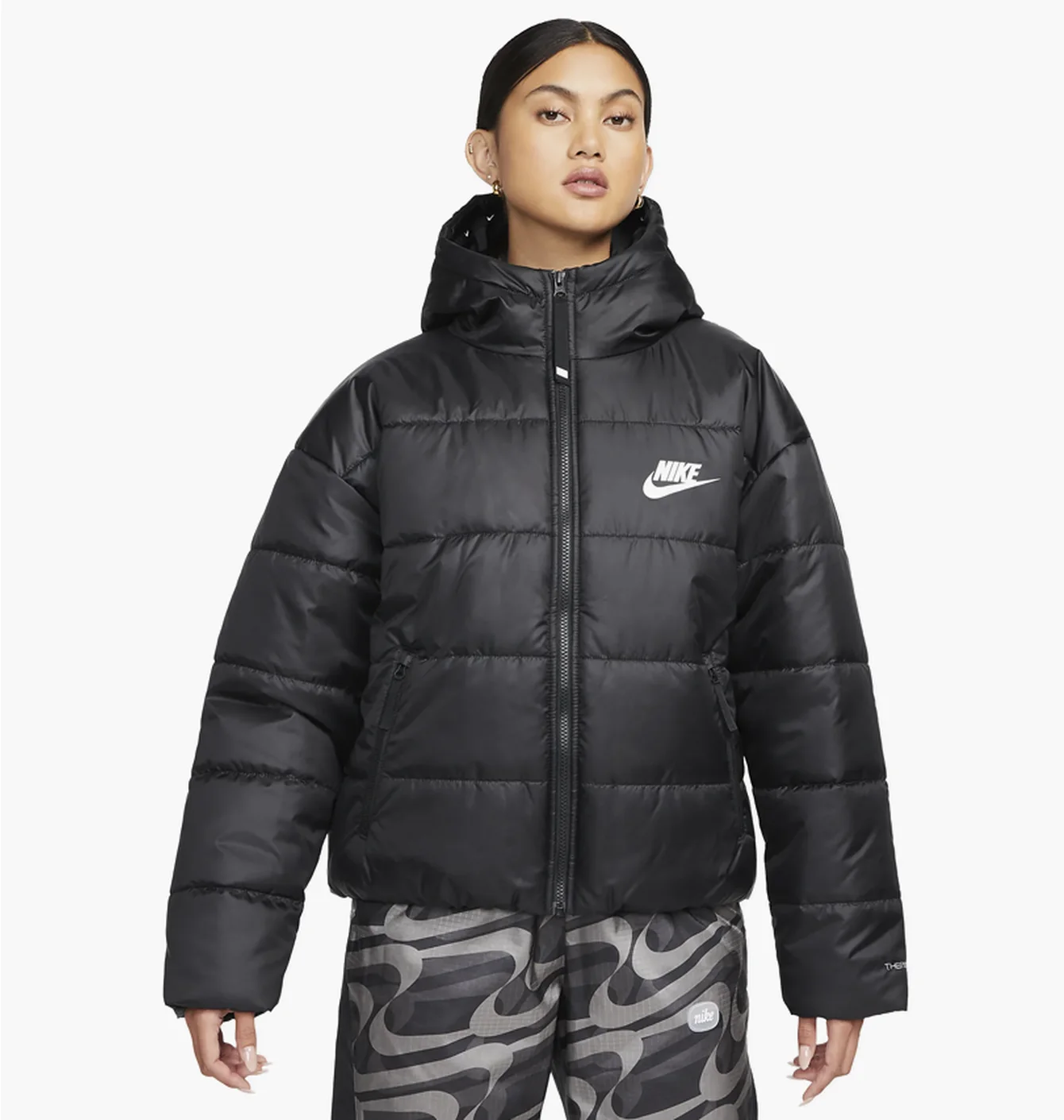 Куртка жіноча Nike W Nsw Syn Tf Rpl Hd Jkt Black Dx1797-010