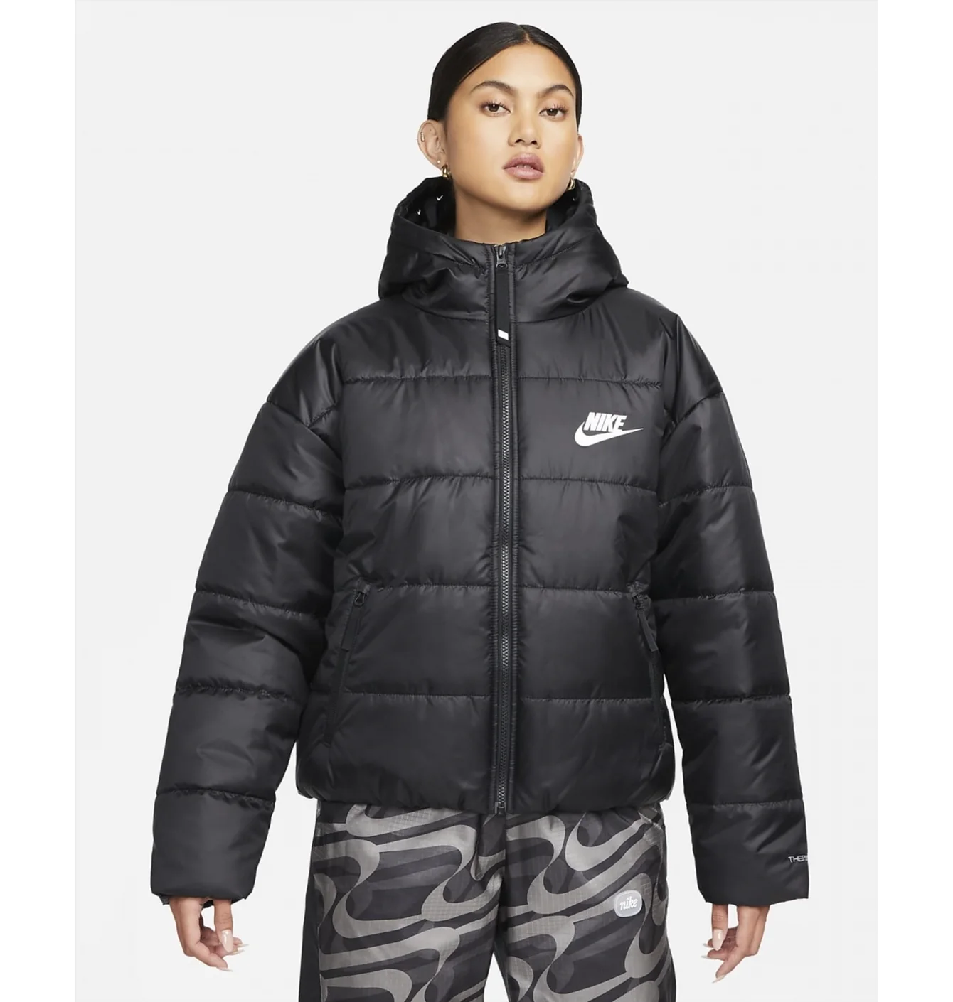 Куртка жіноча Nike W Nsw Syn Tf Rpl Hd Jkt Black Dx1797-010