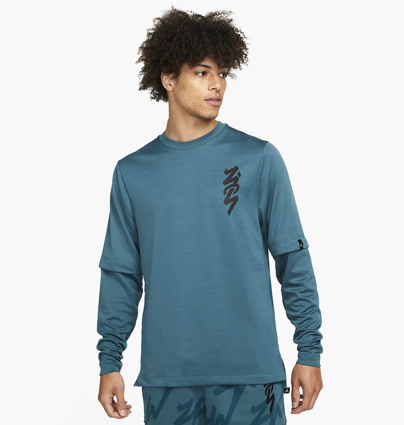 Кофта чоловіча Air Jordan Zion Shooting Ls Training Light Blue DJ5871-393