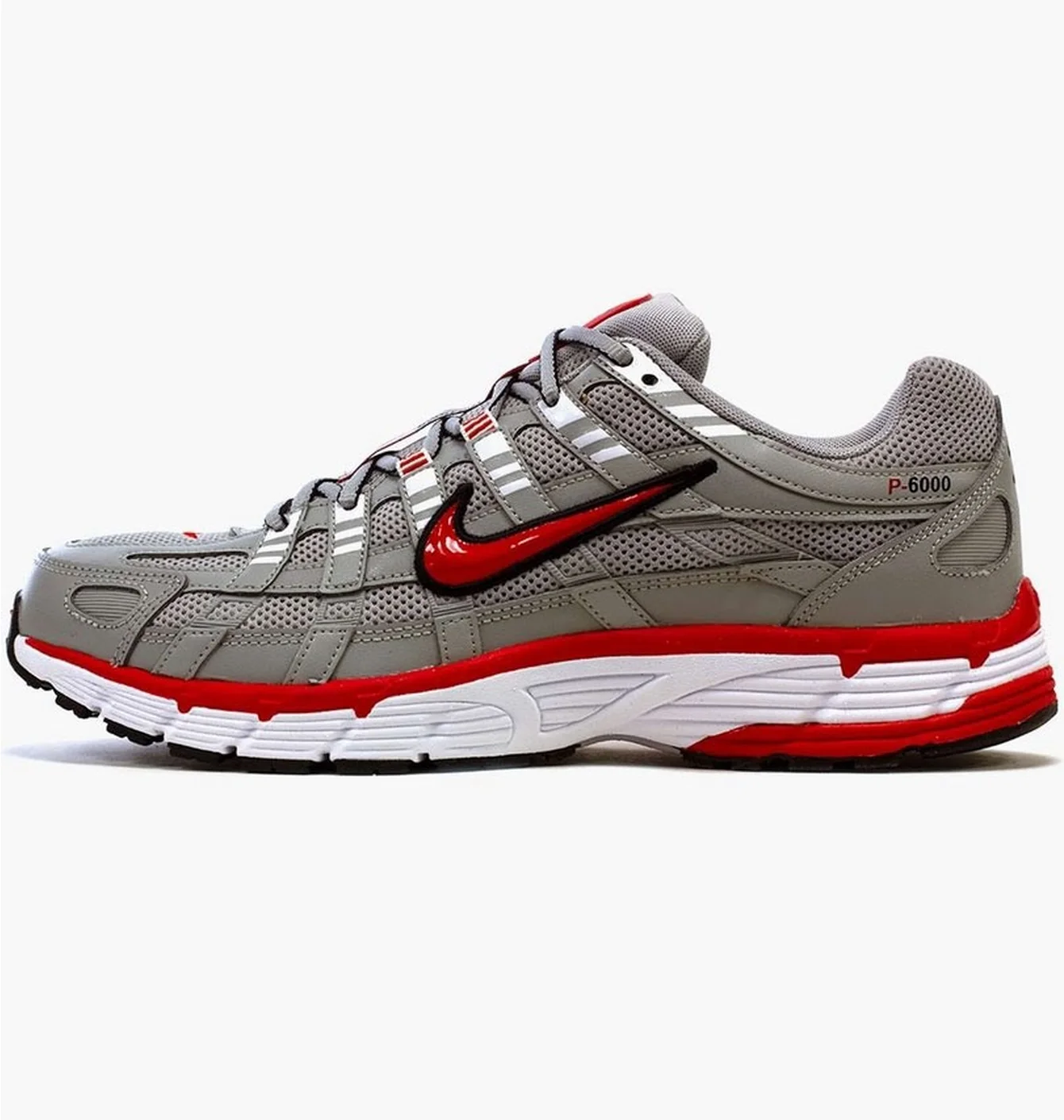 Кросівки чоловічі Nike P-6000 Flat Silver/Red CD6404-001