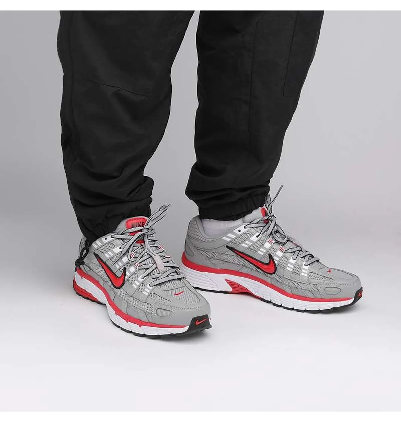 Кросівки чоловічі Nike P-6000 Flat Silver/Red CD6404-001