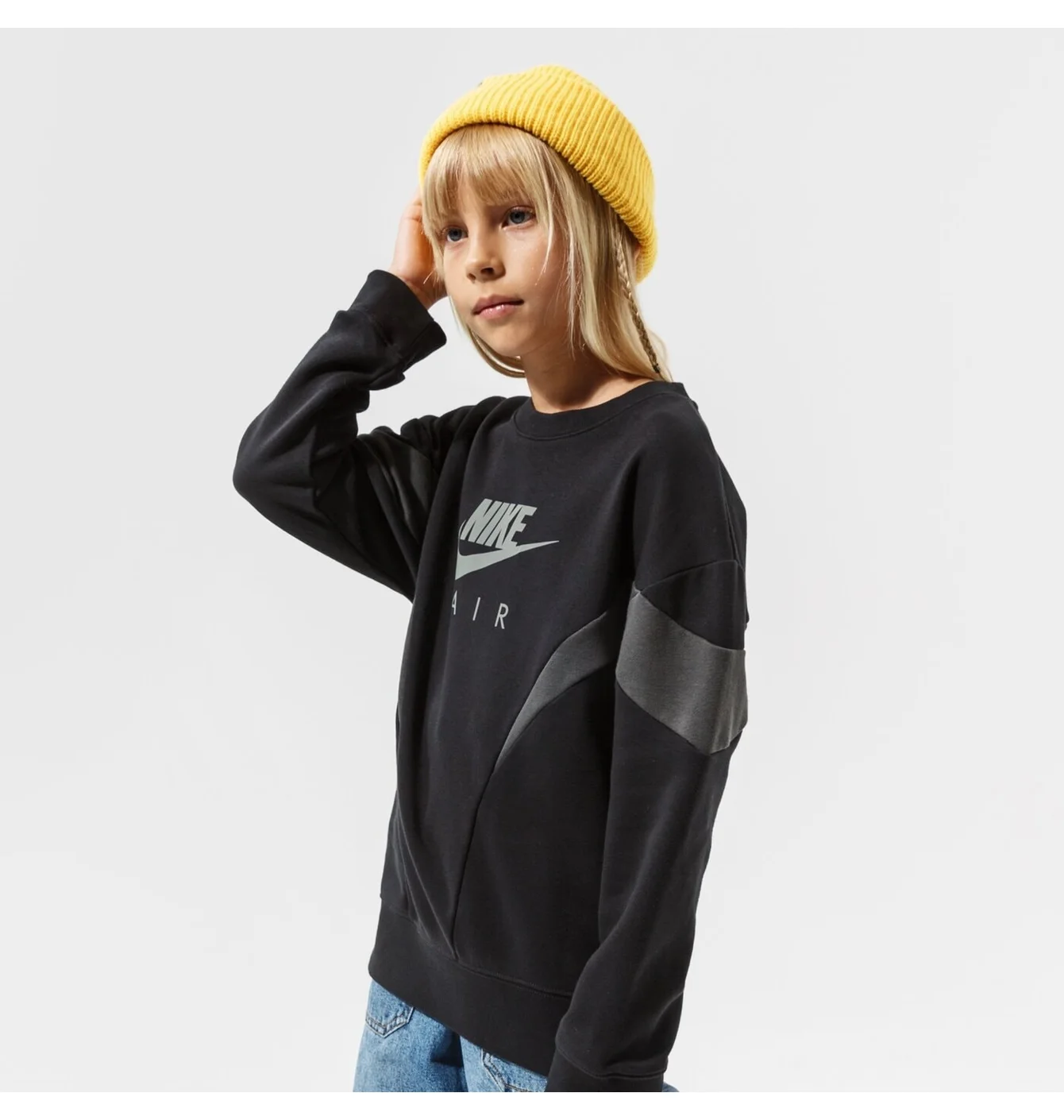 Світшот дитячий Nike G Nsw Air Ft Bf Crew G Black DD7135-010