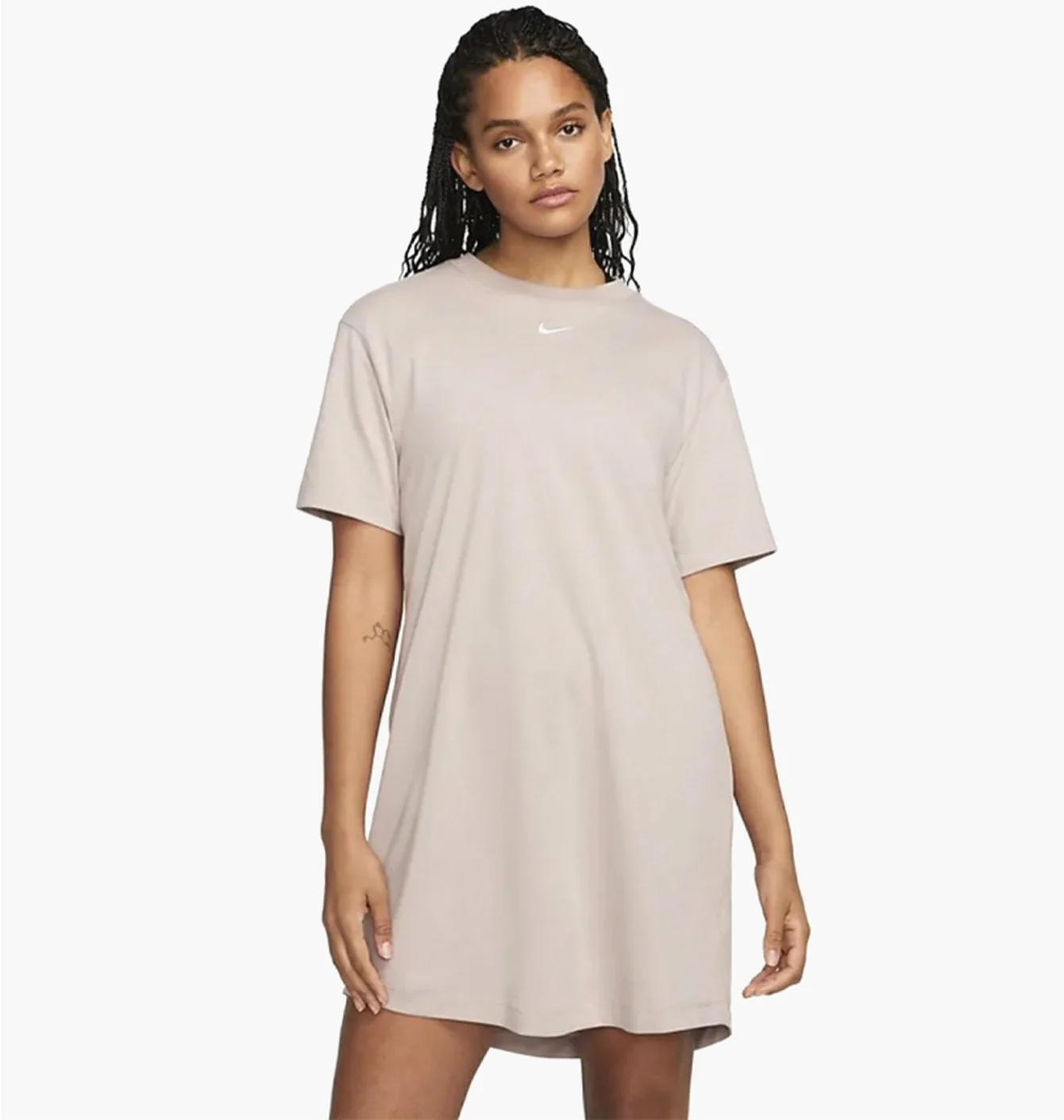 Плаття жіноче Nike Nsw Essntl Ss Dress Tshrt Beige DV7882-104
