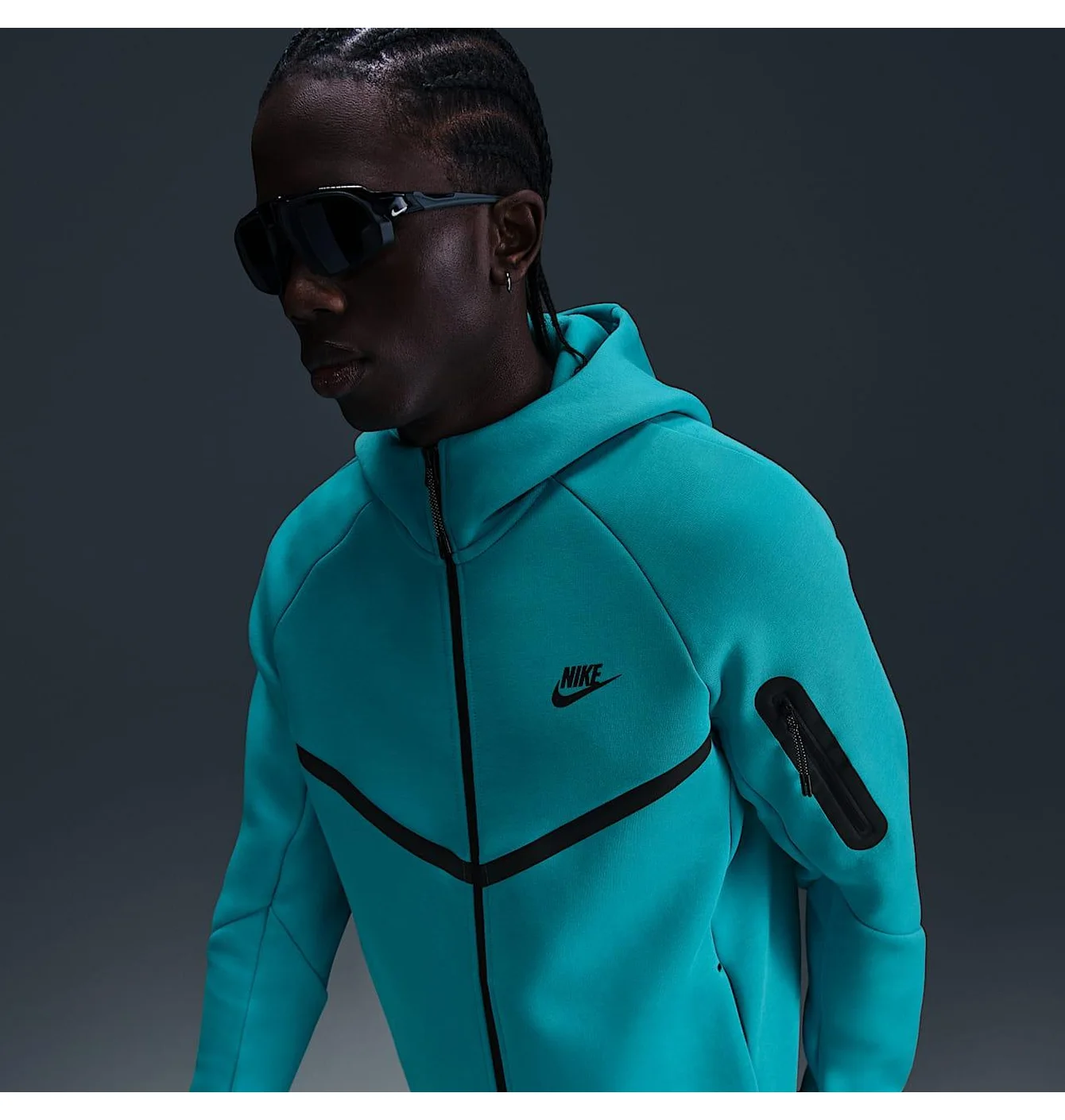Толстовка чоловіча Nike Tech Fl. 2025 Turquoise HV0949-345