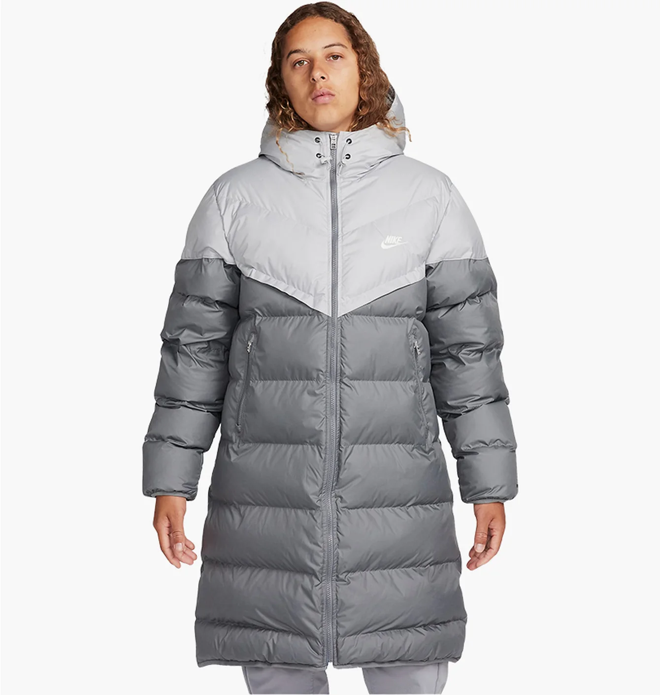 Парка чоловіча Nike Storm-Fit Windrunner Primaloft® Grey/White FB8189-084