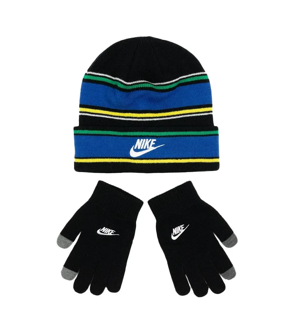 Шапка Nike Nan Multi Stripe Kids' Cap + Gloves (9A3047-023)