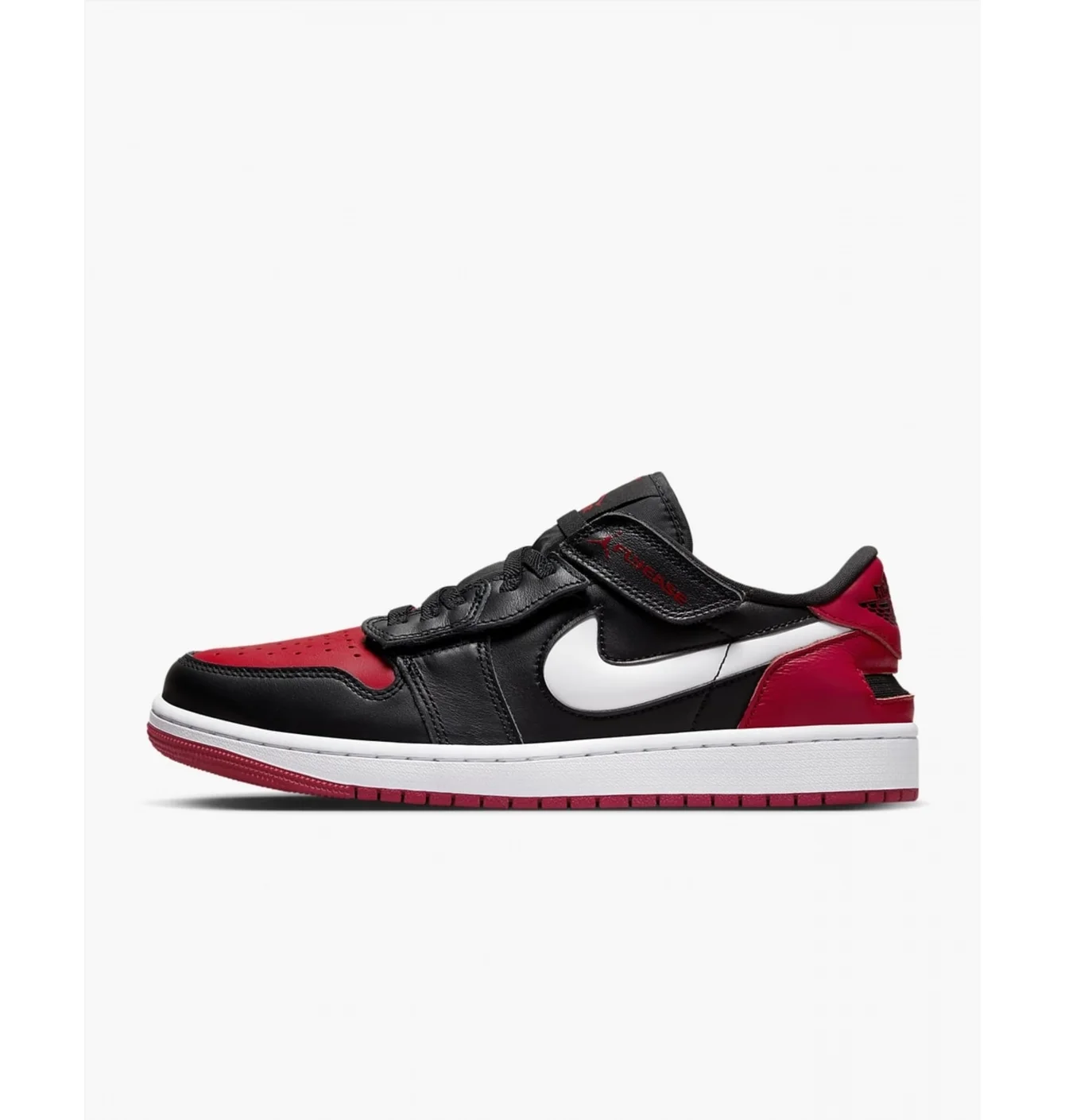 Кросівки чоловічі Air Jordan 1 Low Flyease Black/Red DM1206-066