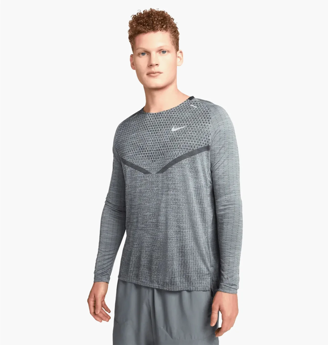 Лонгслів чоловічий Nike Dri-Fit Adv Techknit Ultra Grey Dv4194-010