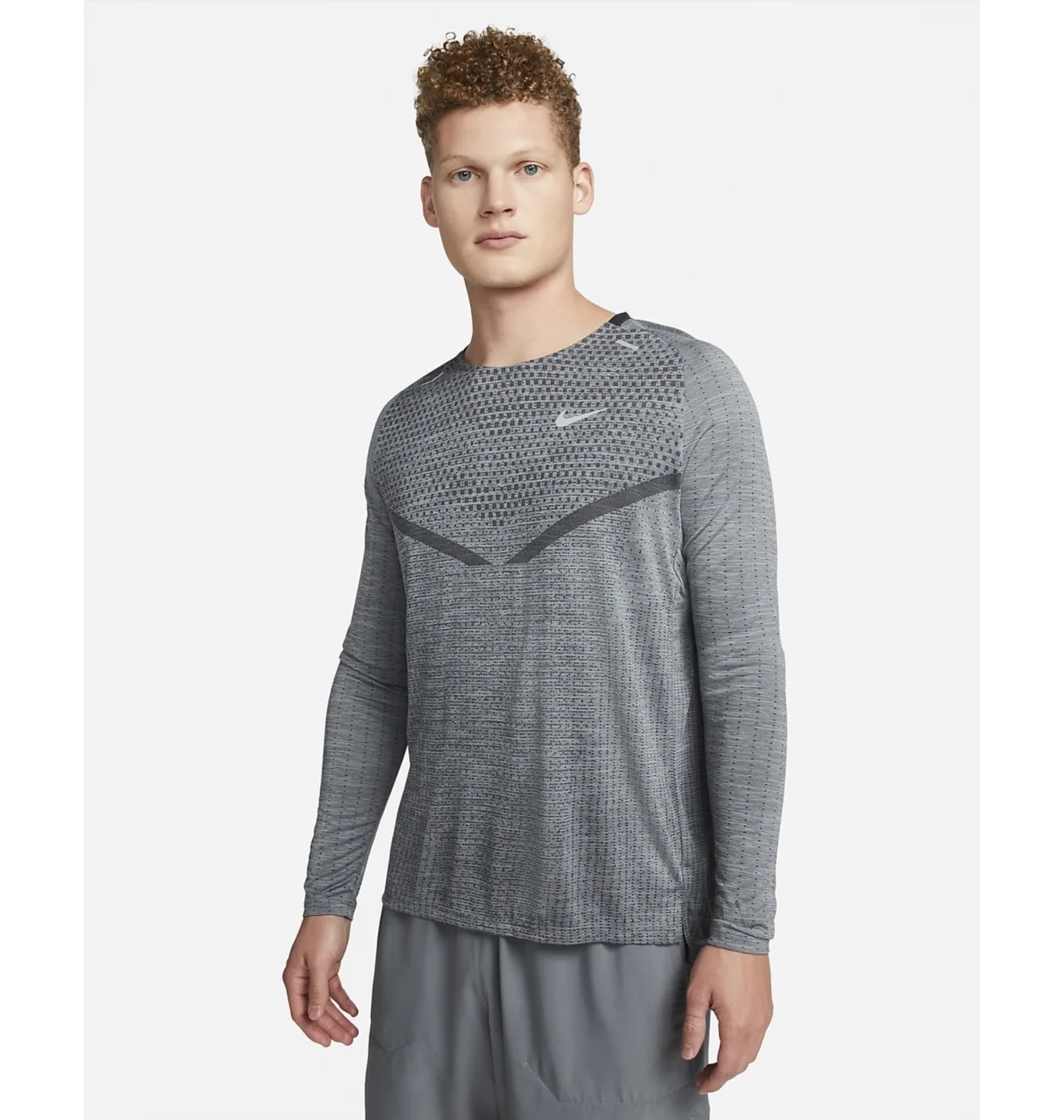 Лонгслів чоловічий Nike Dri-Fit Adv Techknit Ultra Grey Dv4194-010