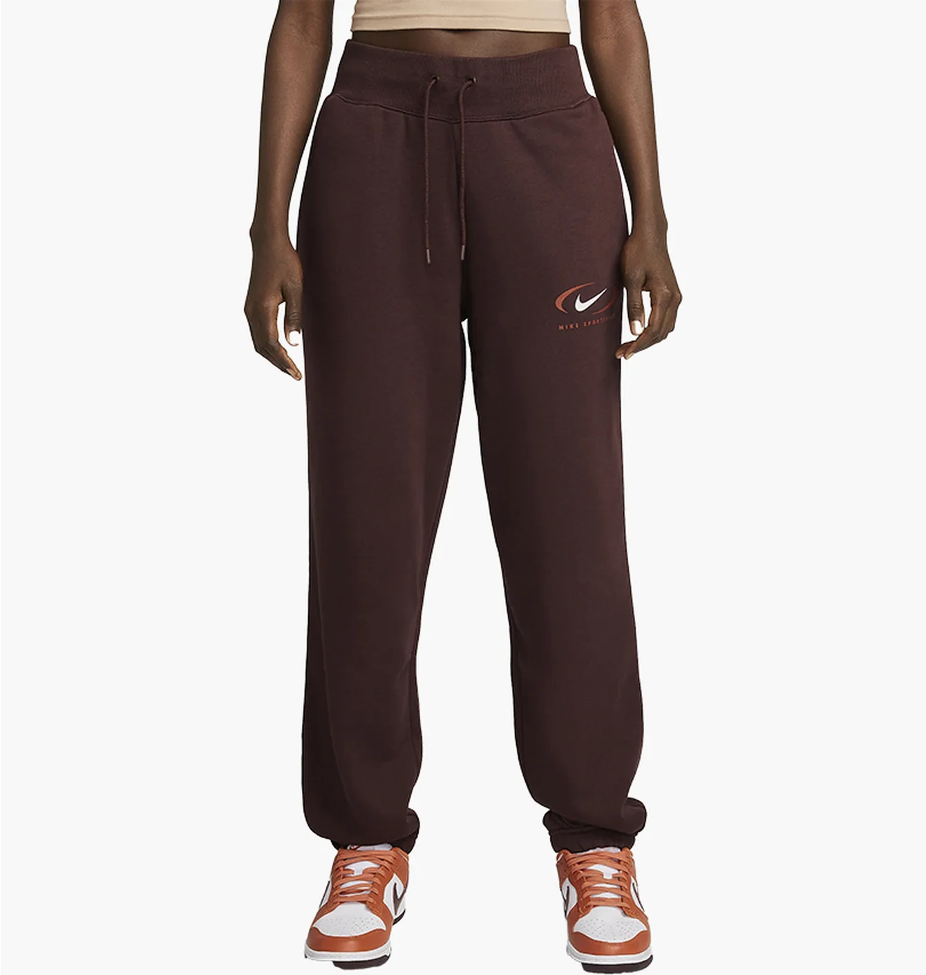 Штани жіночі Nike Sportswear Phoenix Fleece Oversized High-Waisted Pants Brown FN7716-227