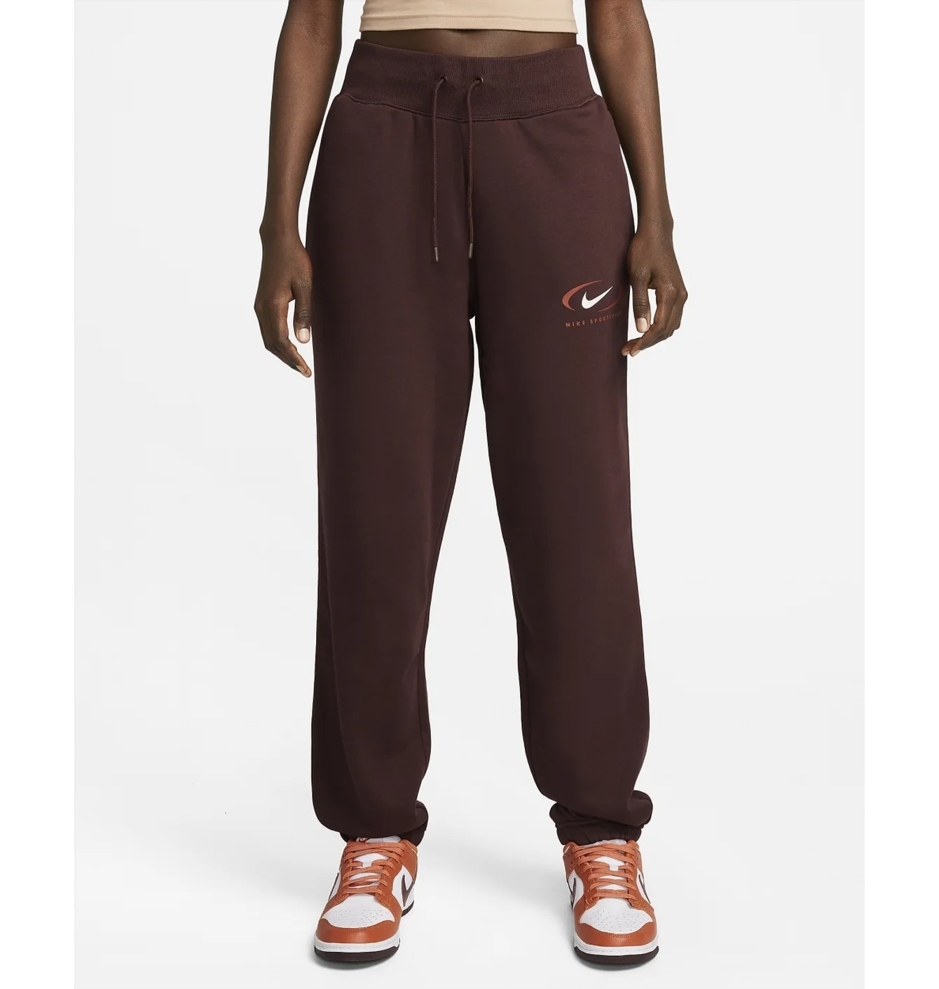 Штани жіночі Nike Sportswear Phoenix Fleece Oversized High-Waisted Pants Brown FN7716-227