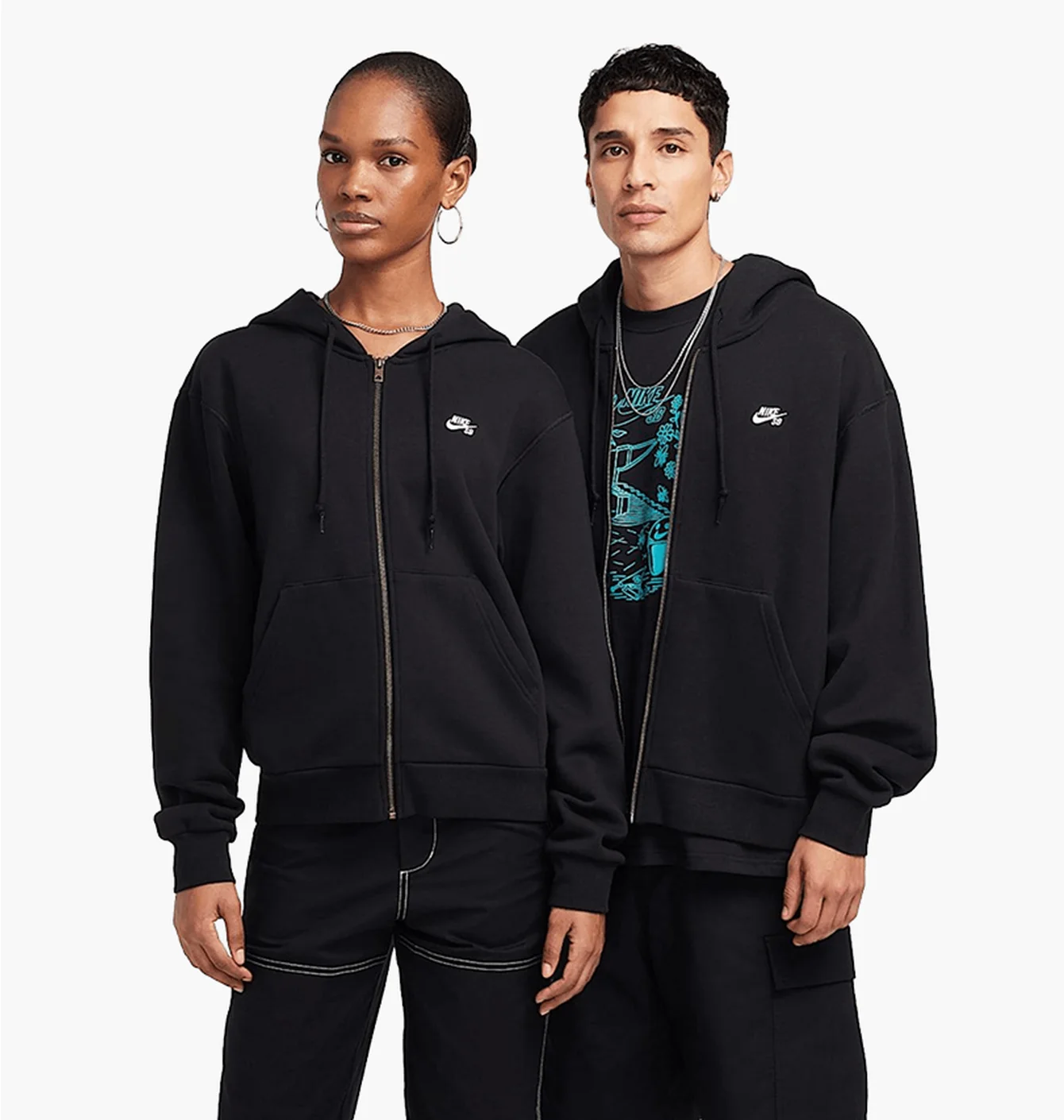 Толстовка унісекс Nike Sb U Flc Fz Hd Essntl Logo Black FZ8796-010