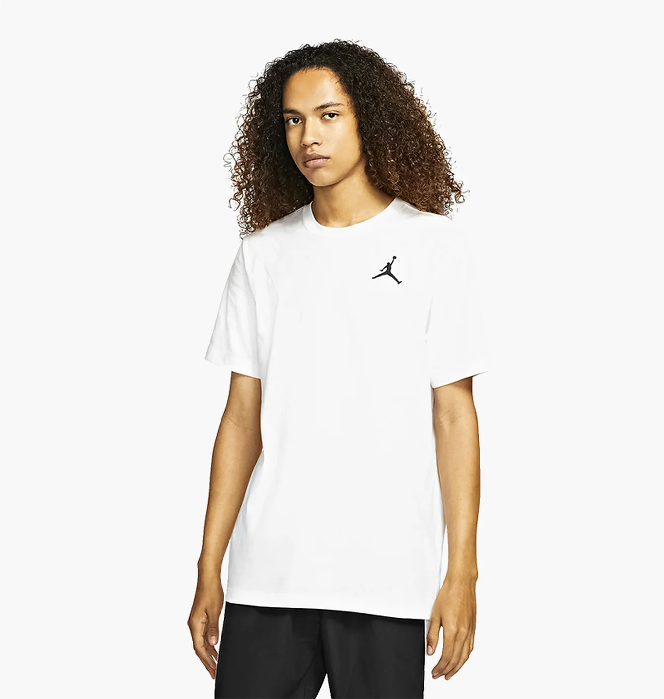 Футболка чоловіча Air Jordan M J Jumpman Emb Ss Crew White DC7485-100