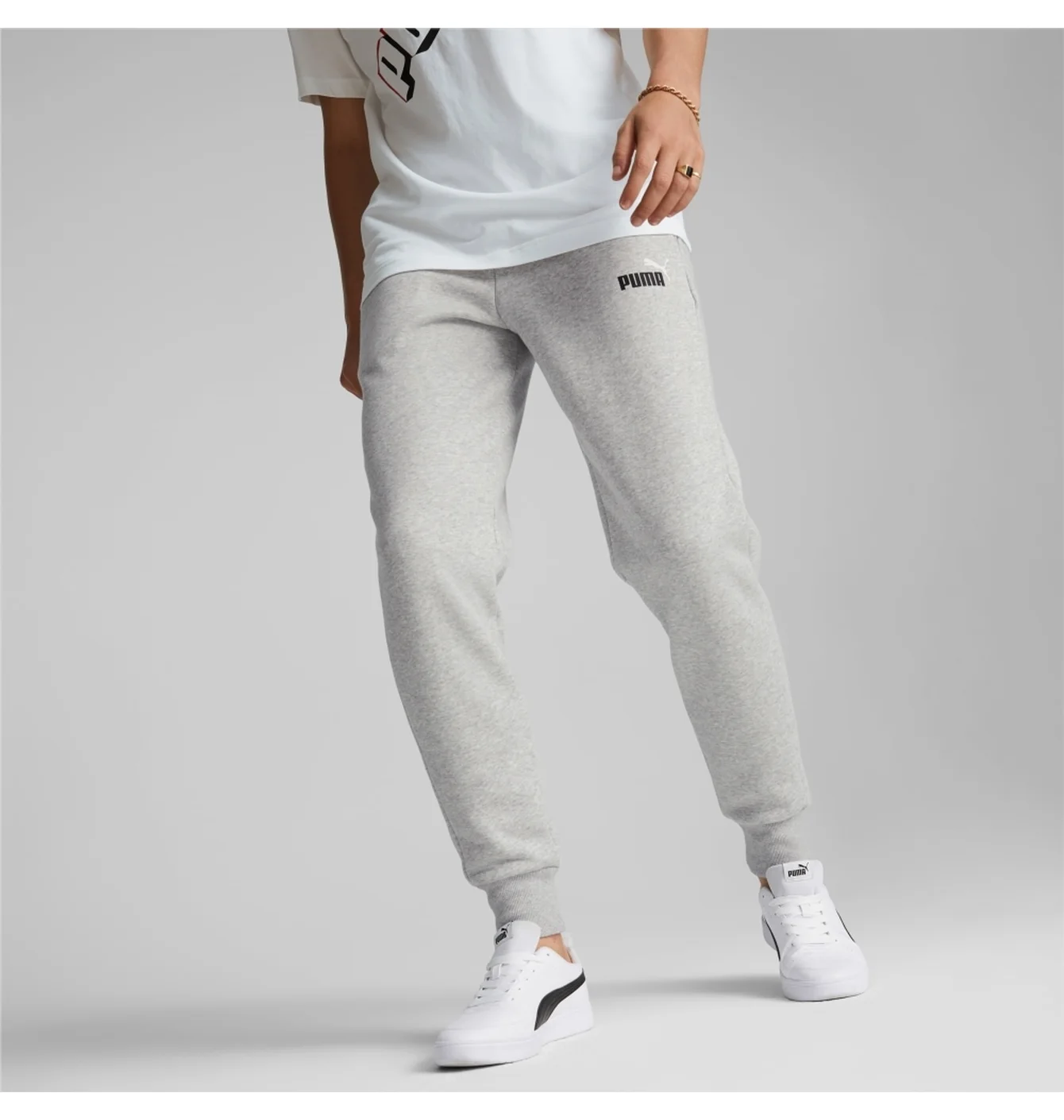 Штани чоловічі Puma Essentials+ 2 Col Logo Grey 586767-04