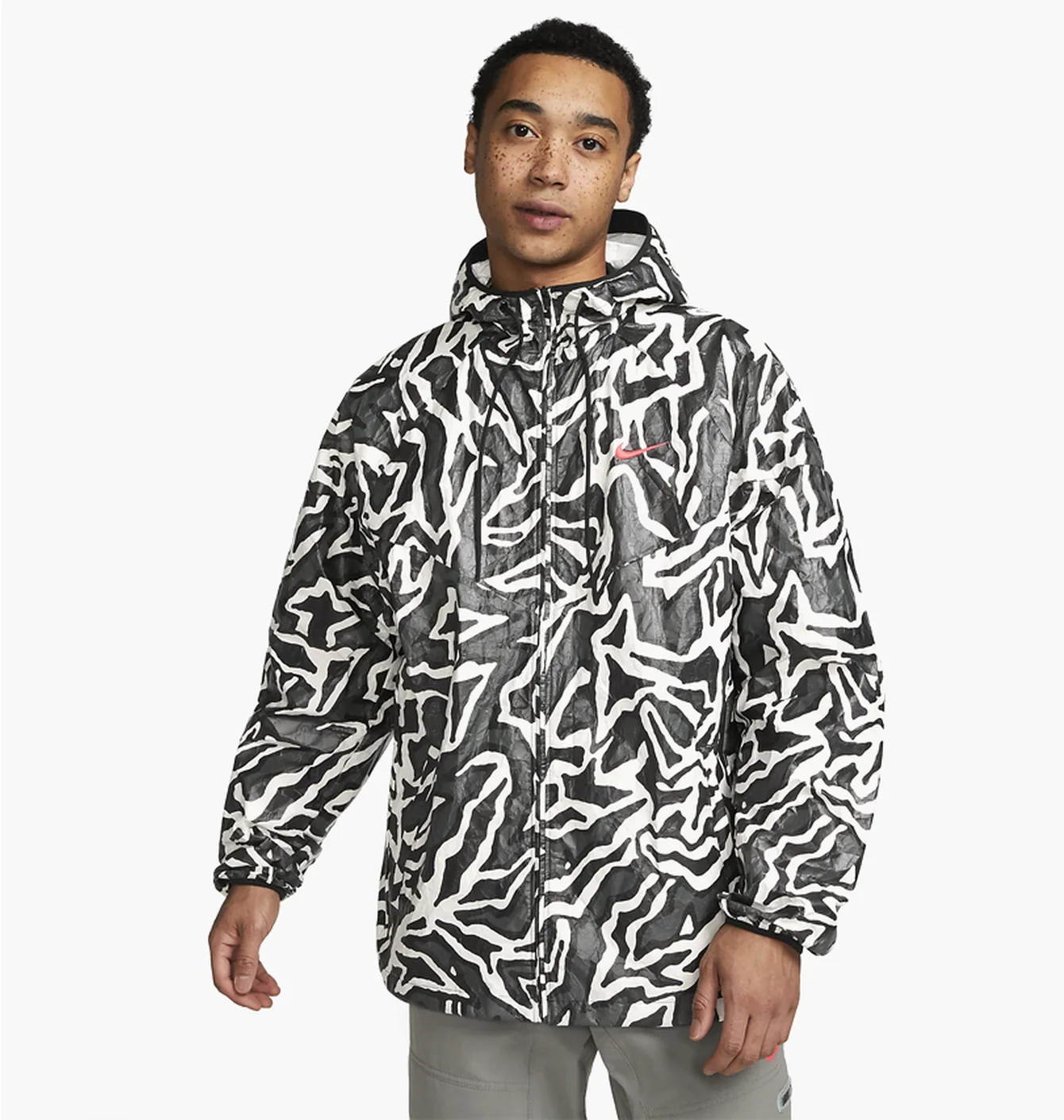 Куртка чоловіча Nike M Nsw Trend Jkt Aop Grey/White DX0035-060