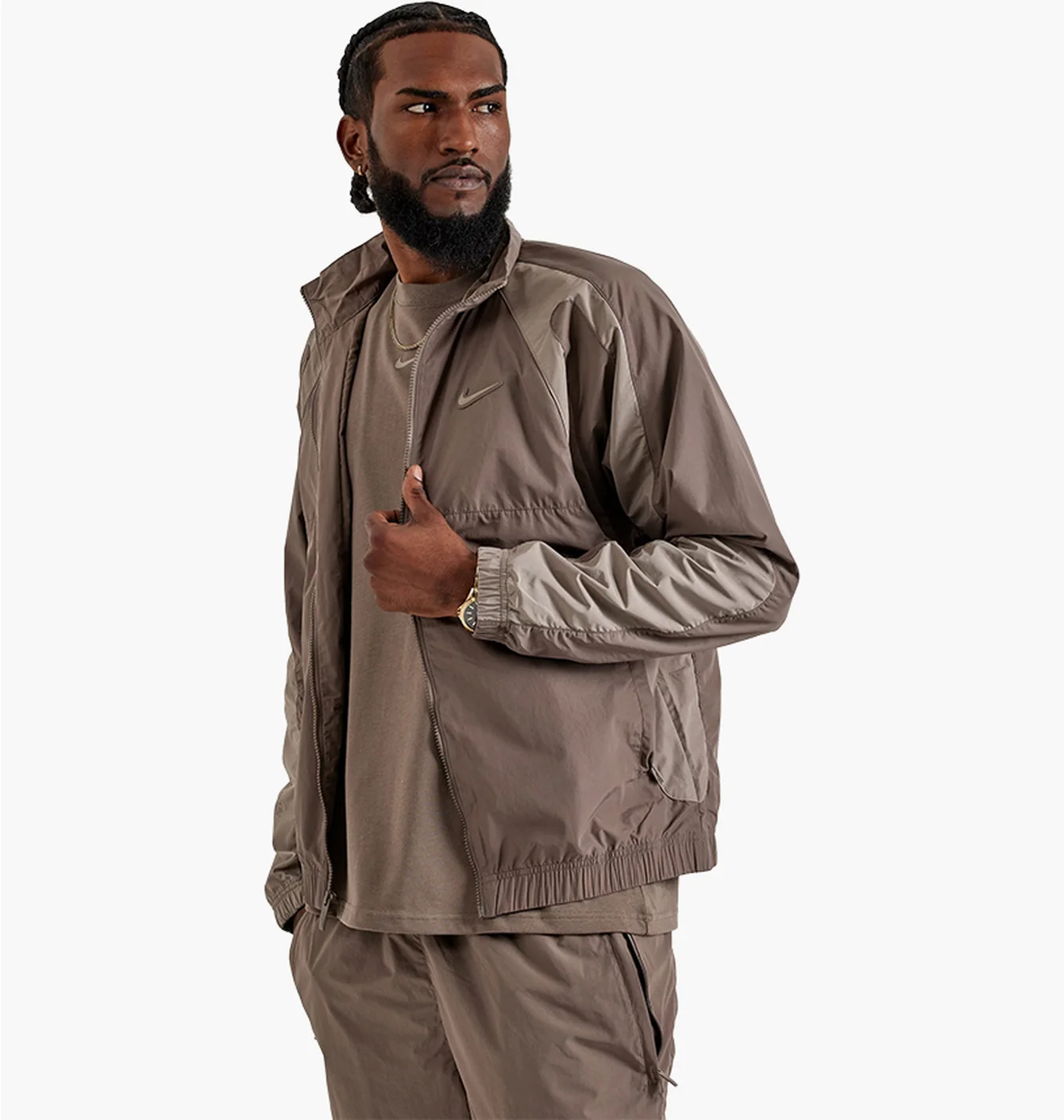 Олімпійка чоловіча Nike Nocta Woven Track Jacket Brown FN7666-040