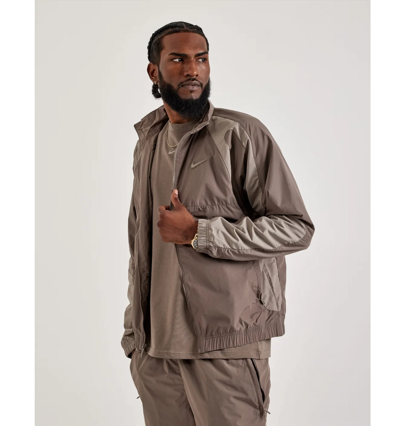 Олімпійка чоловіча Nike Nocta Woven Track Jacket Brown FN7666-040