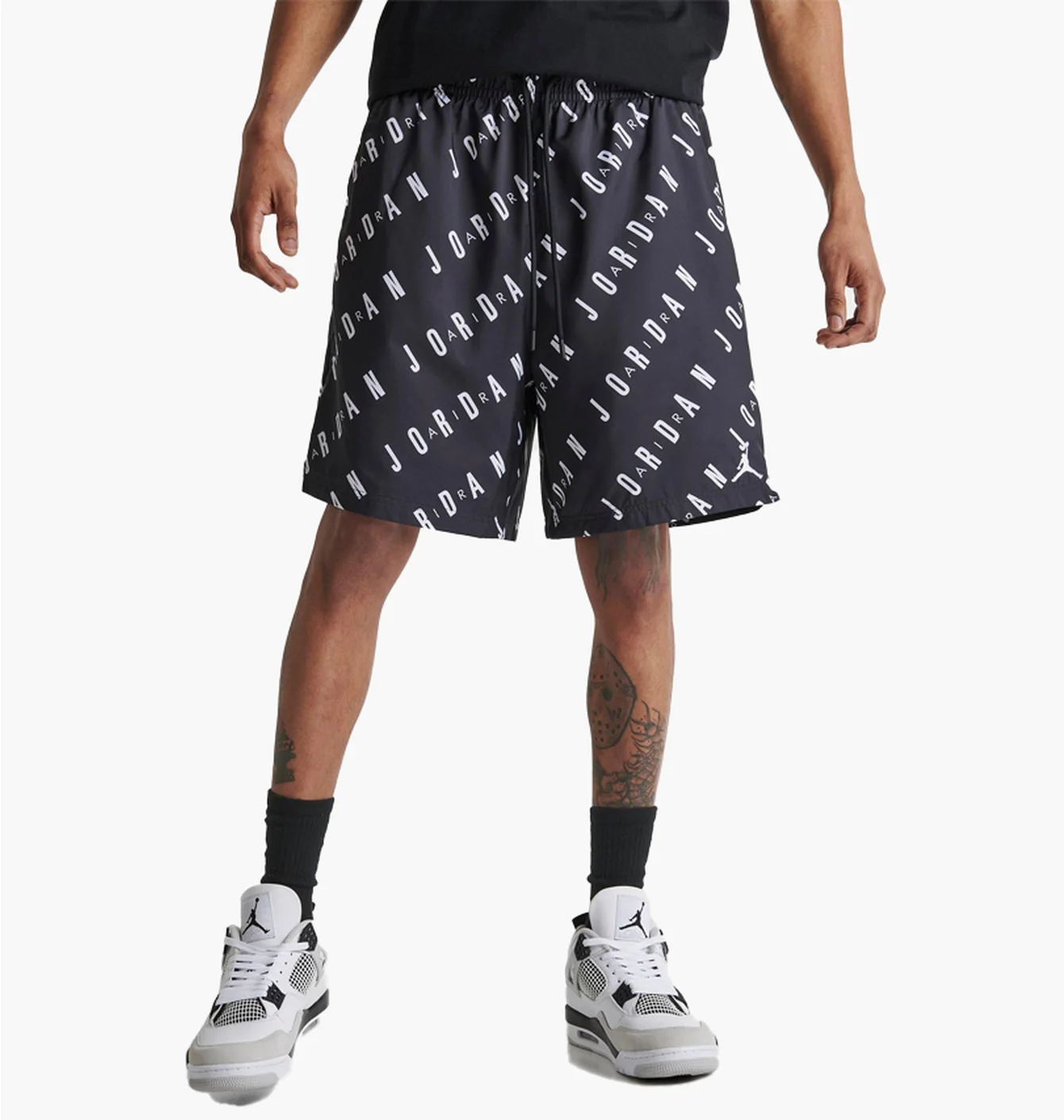 Шорти чоловічі Air Jordan Essentials Allover Print Poolside Swim Shorts Black DX9673-010