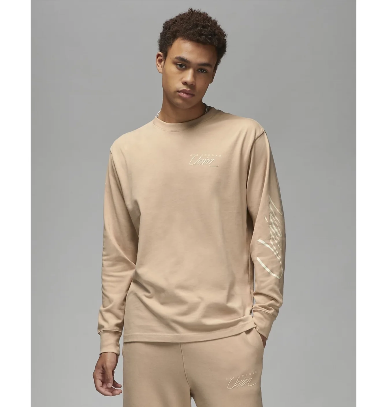 Лонгслів чоловічий Air Jordan Long Sleeve T-Shirt X Union La Beige DV7341-296