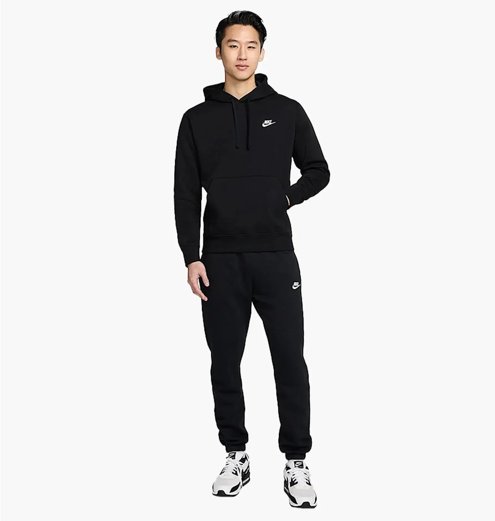 Спортивний костюм чоловічий Nike Nsw Club Crew Black (BV2654-010__BV2671-010)