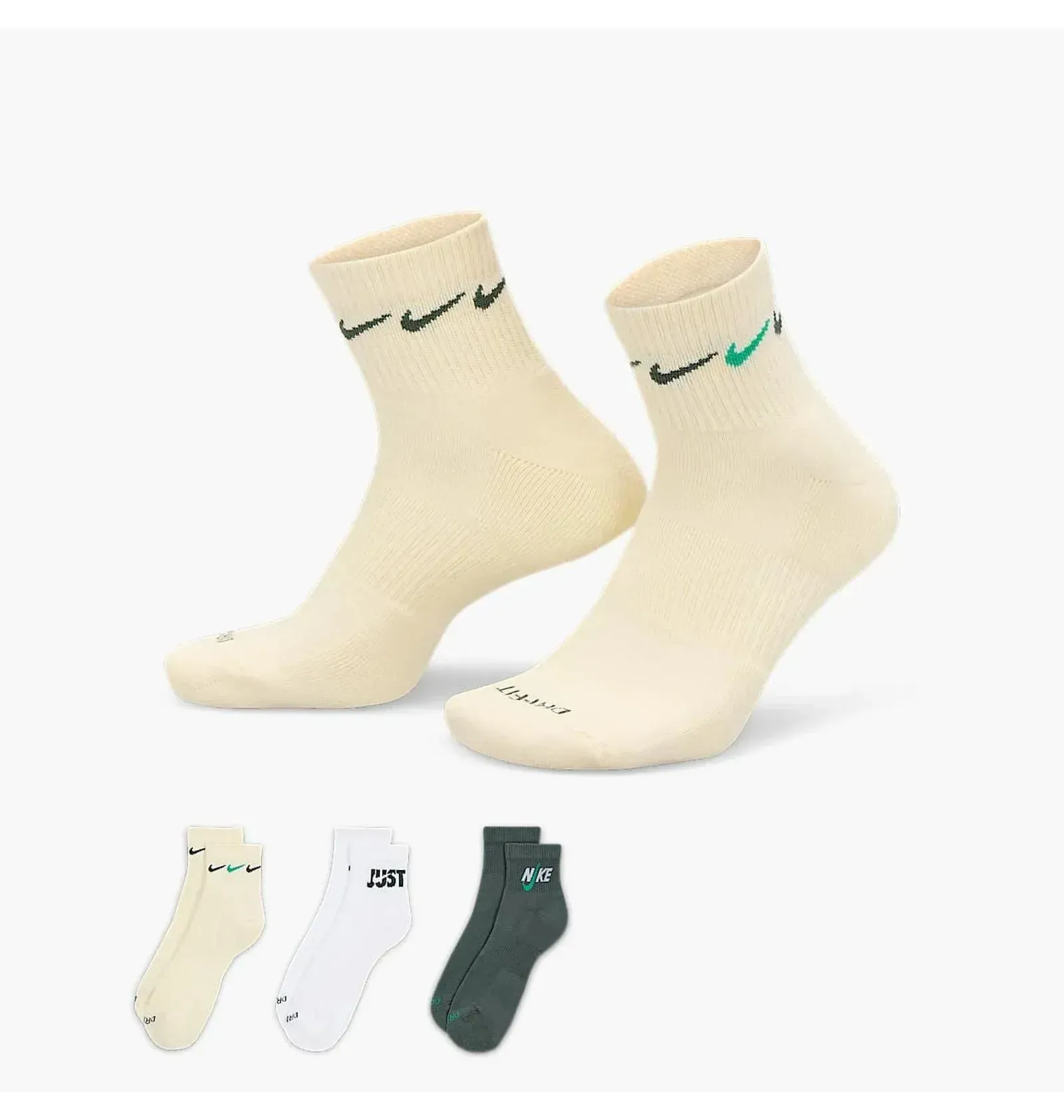 Шкарпетки Nike Everyday Plus Cushioned Ankle Multi (3 ) (DH3827-901)