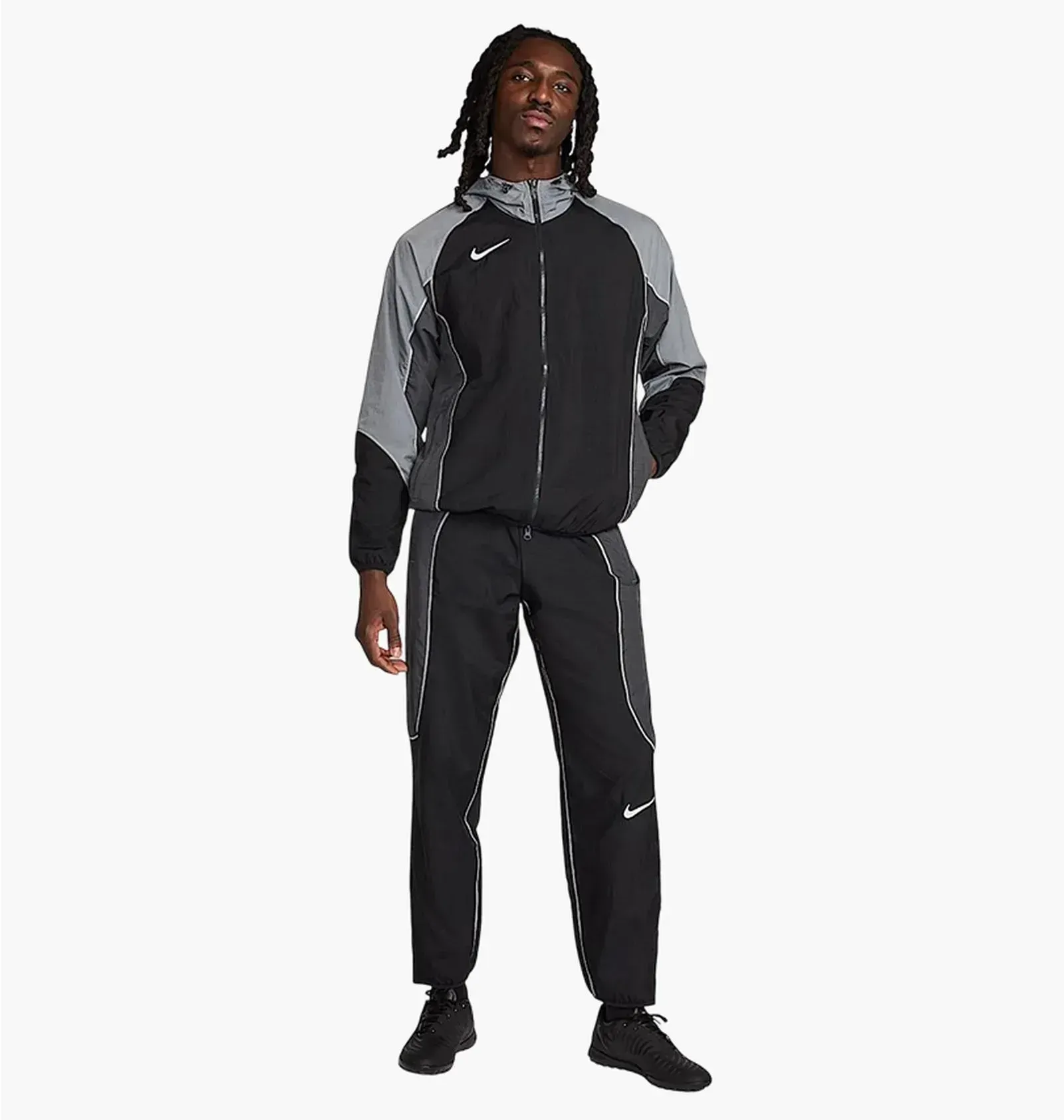 Спортивний костюм чоловічий Nike Strike+ Water Repellent Black/Grey (HJ3802-011__HJ3804-010)